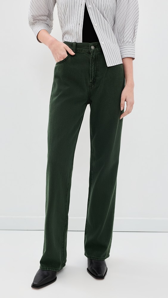 The Perfect Vintage Wide-Leg Jean in Airy Denim - Pine Shadow