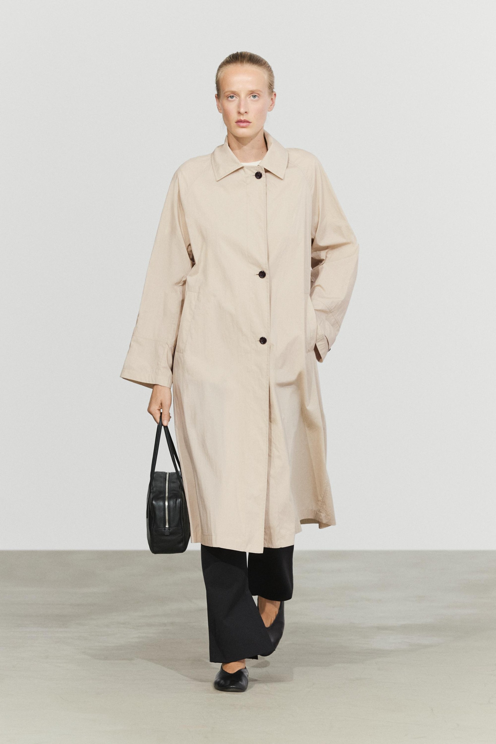 Long Flowing Trench Coat