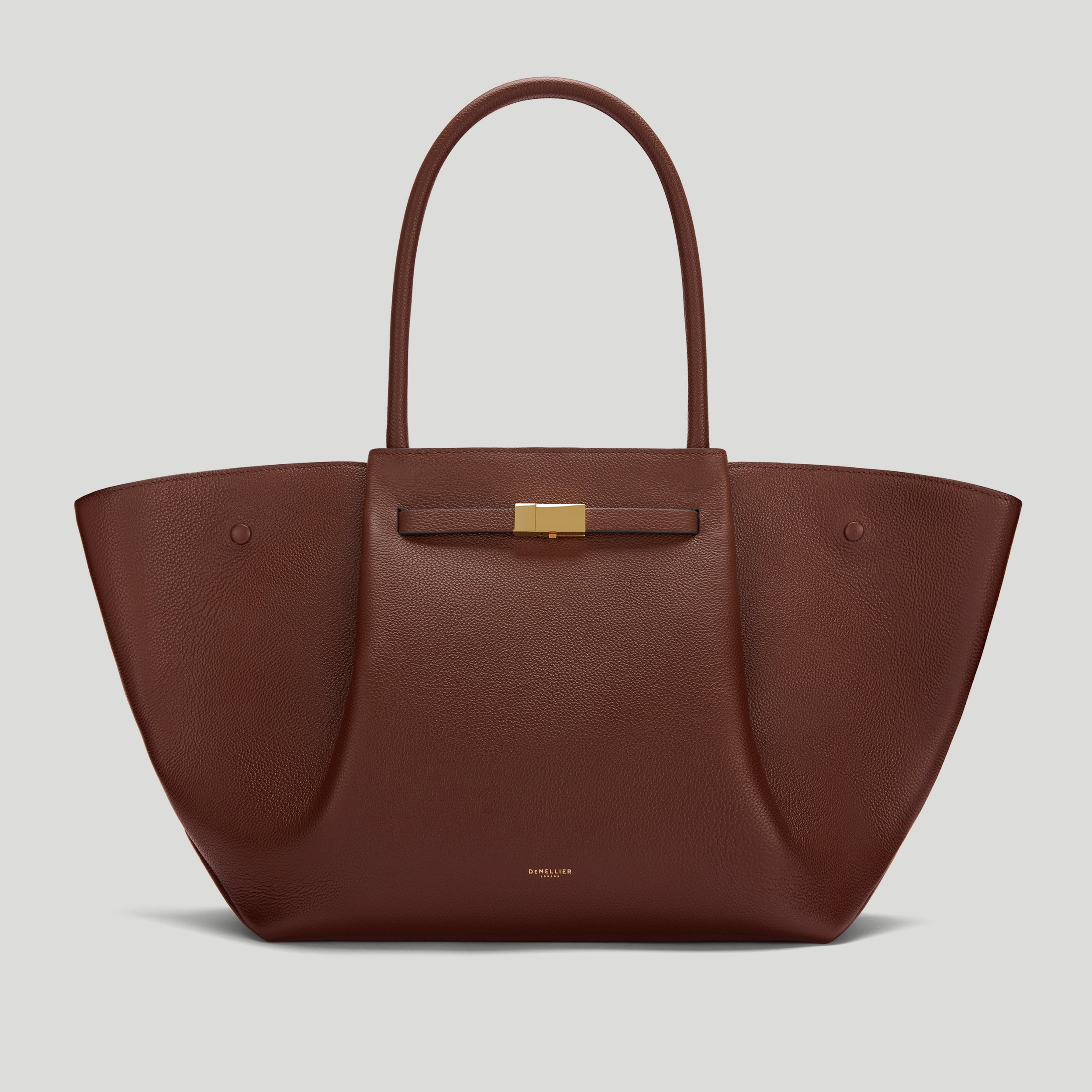 The New York | Warm Brown Small Grain | Demellier
