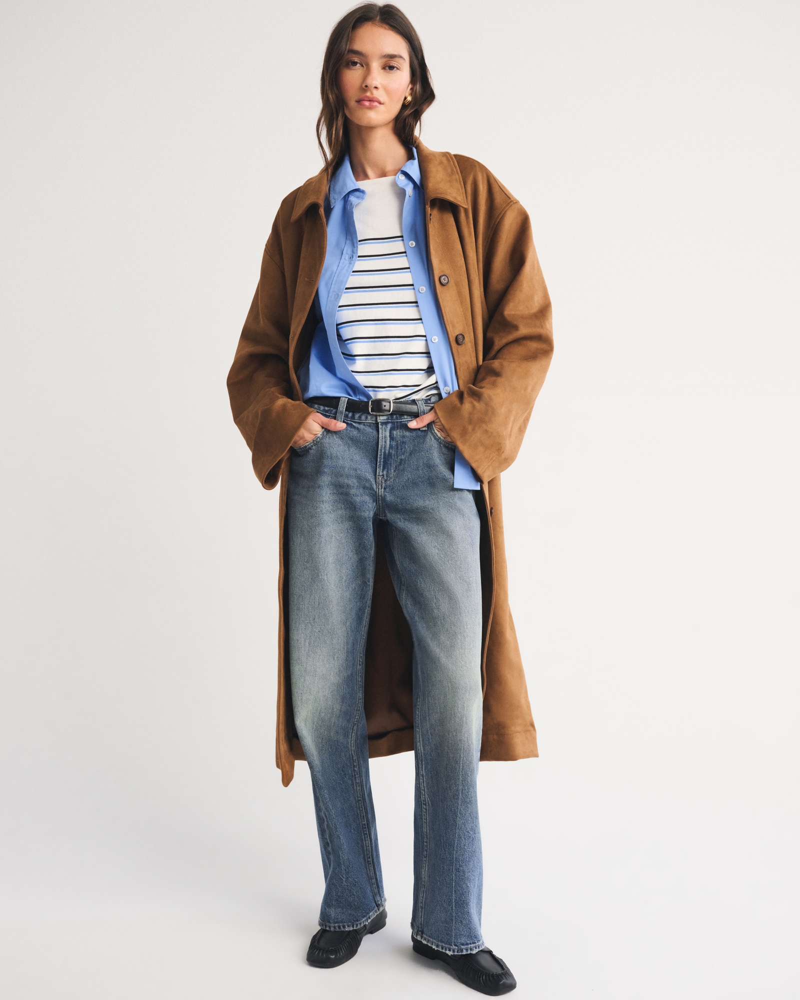 Abercrombie & Fitch, 100% Cotton Low Rise Slouchy Straight Jean