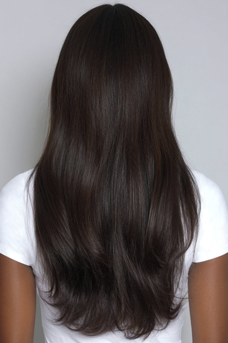 BELLAMI PROFESSIONAL, Silk Seam™ Clip-In, Mochachino Brown #1c Natural - 16 in / 140 G