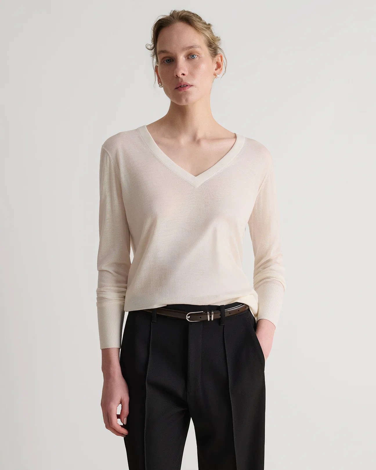 Rise & Fall, Women's Superfine Merino V Neck Jumper