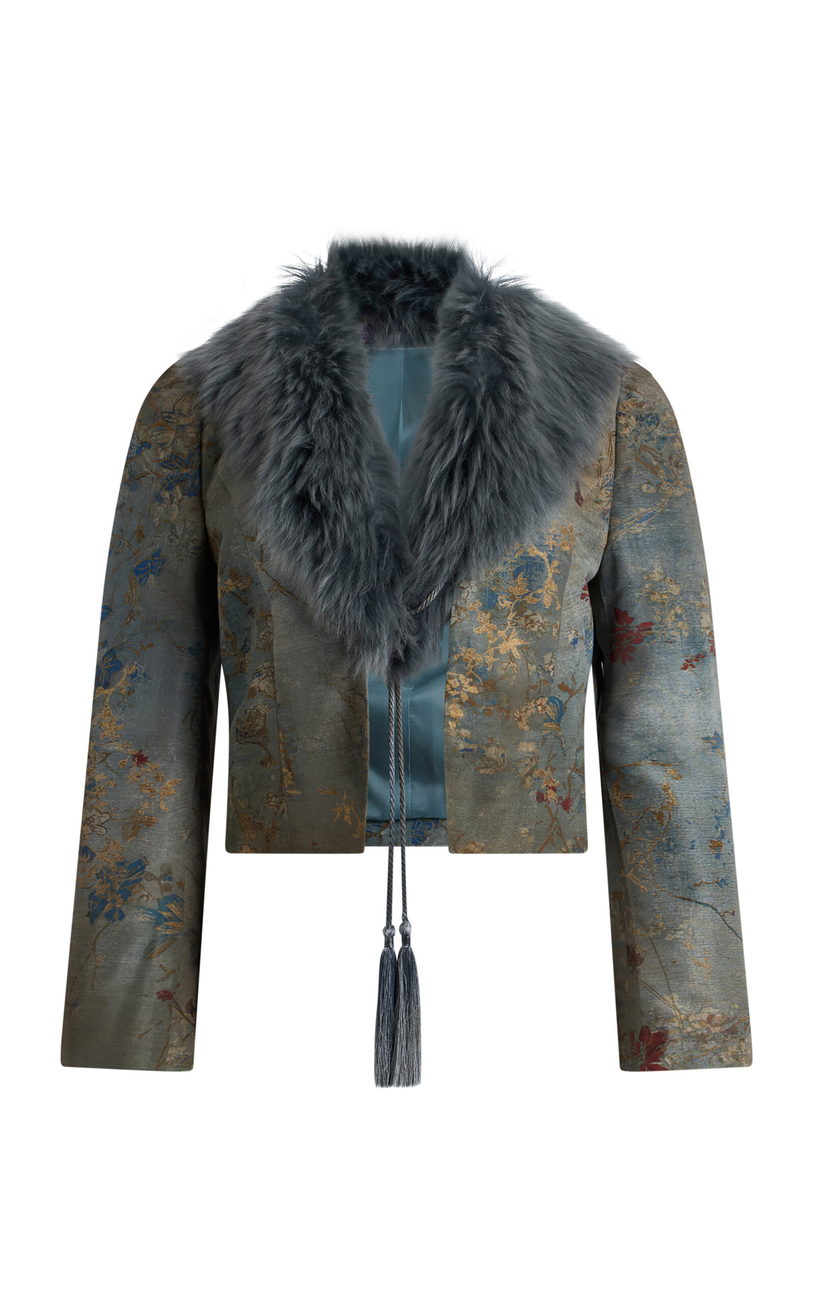 Brandey Convertible Silk-Faille Jacket