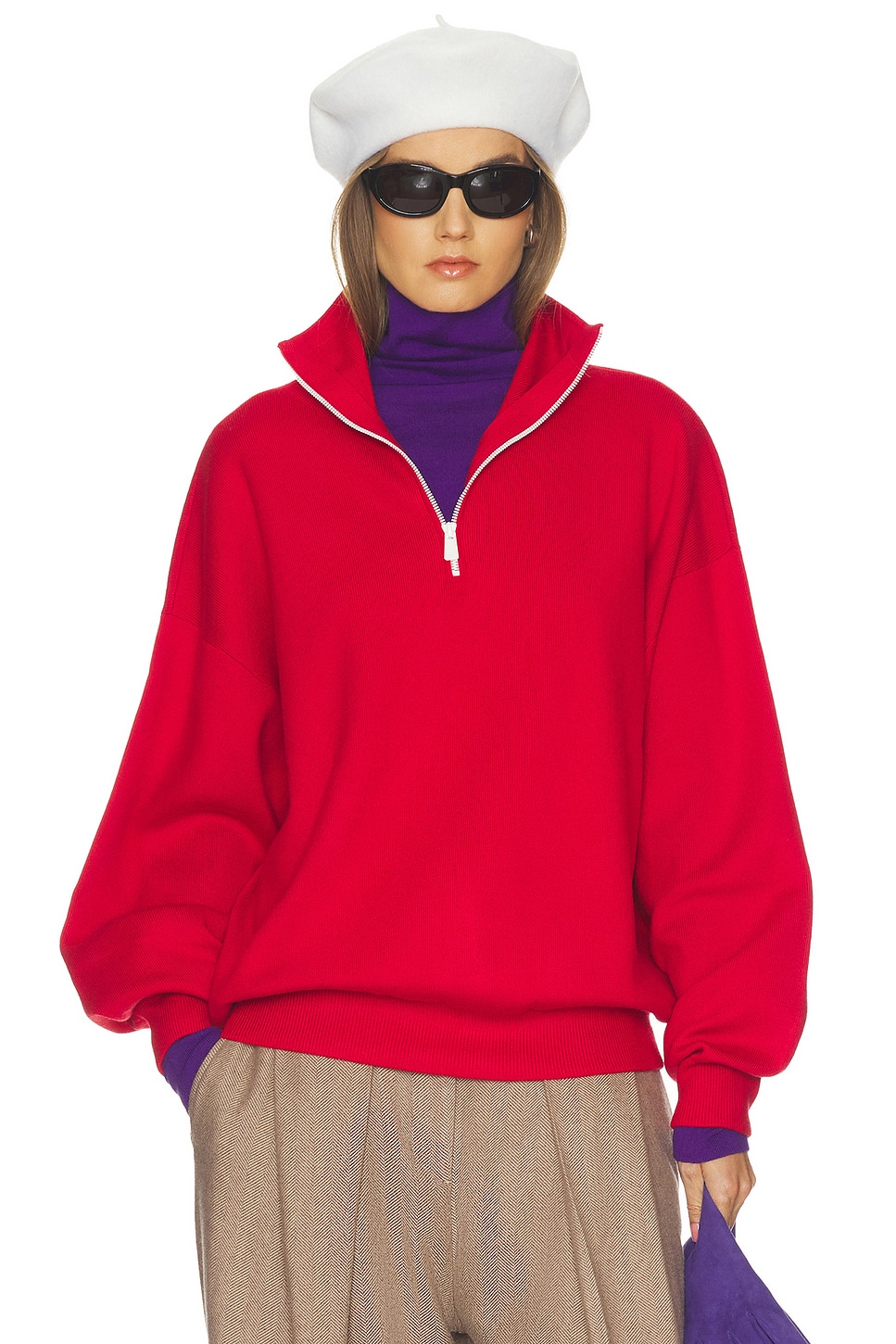 Helsa, Zionn Classic Knit Half Zip