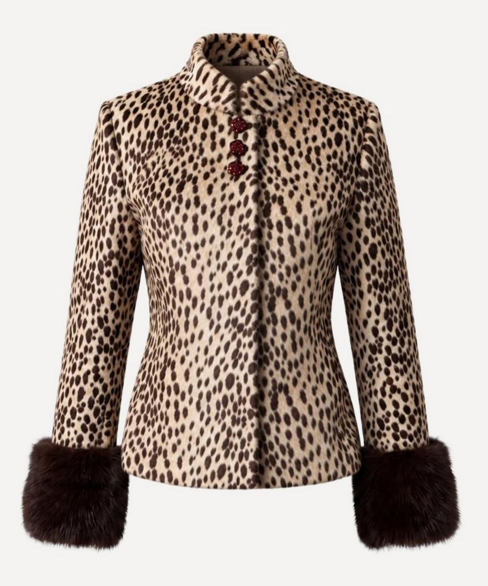 Dolly Leopard Faux-Fur Jacket