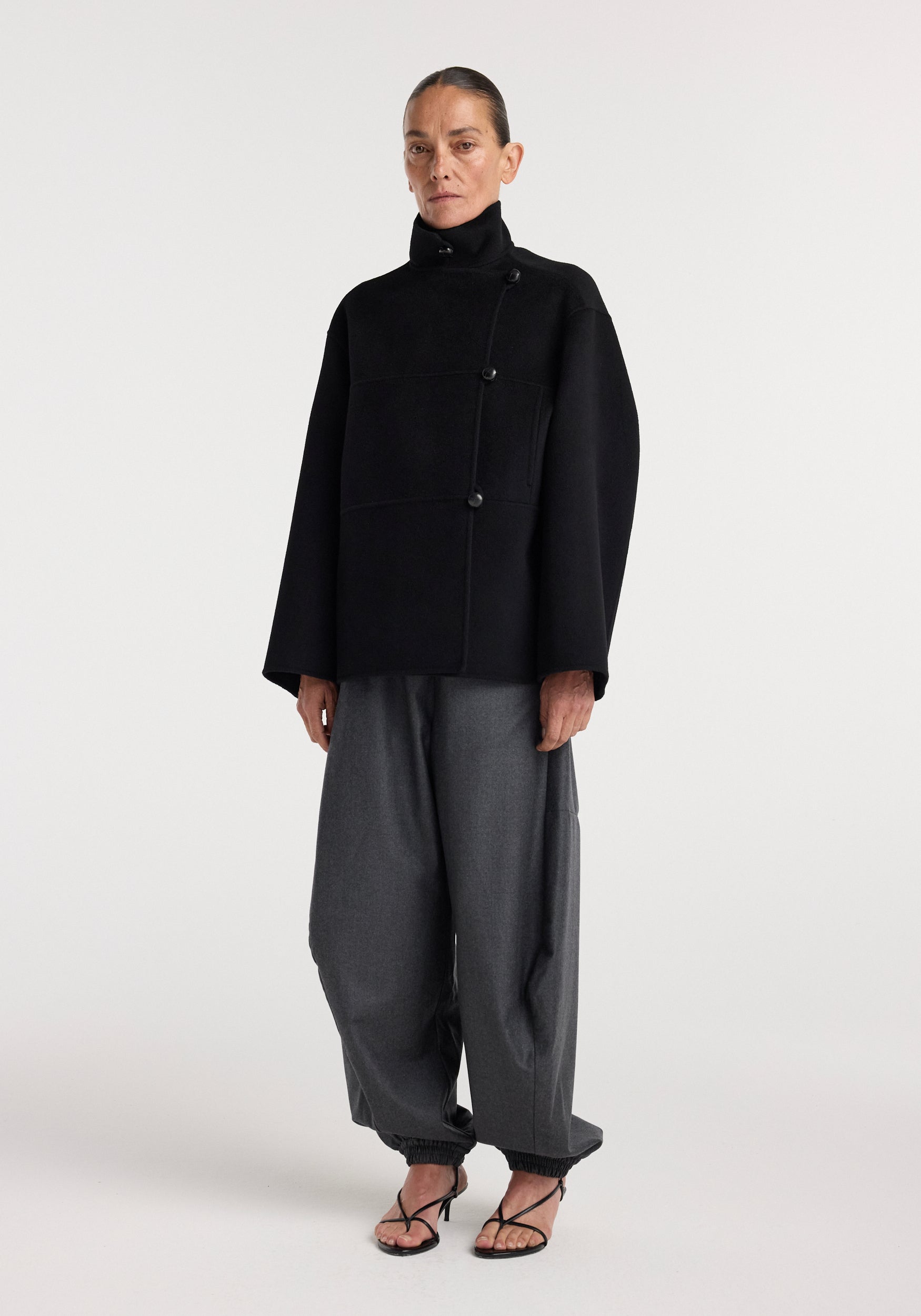 Double-Faced Wool Jacket | Black