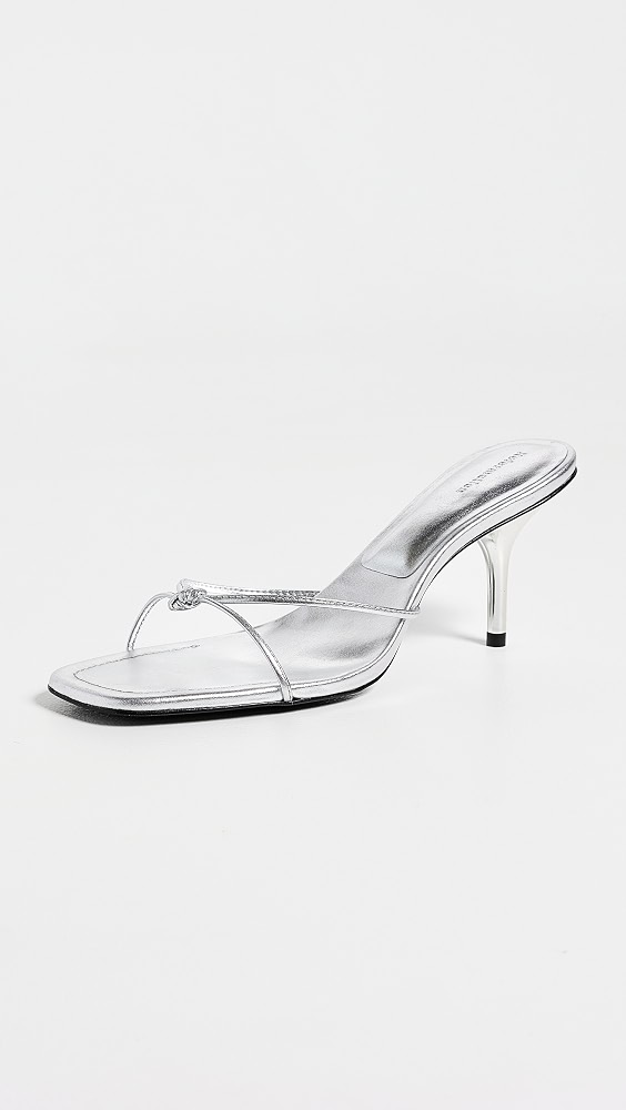 Cooper Heeled Sandals - Silver Leather