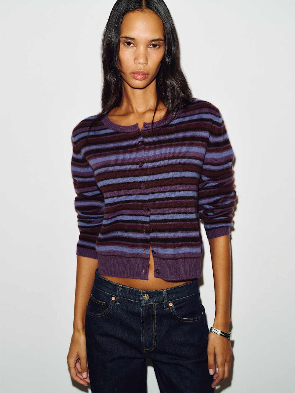 Clara Cashmere Crew Cardigan