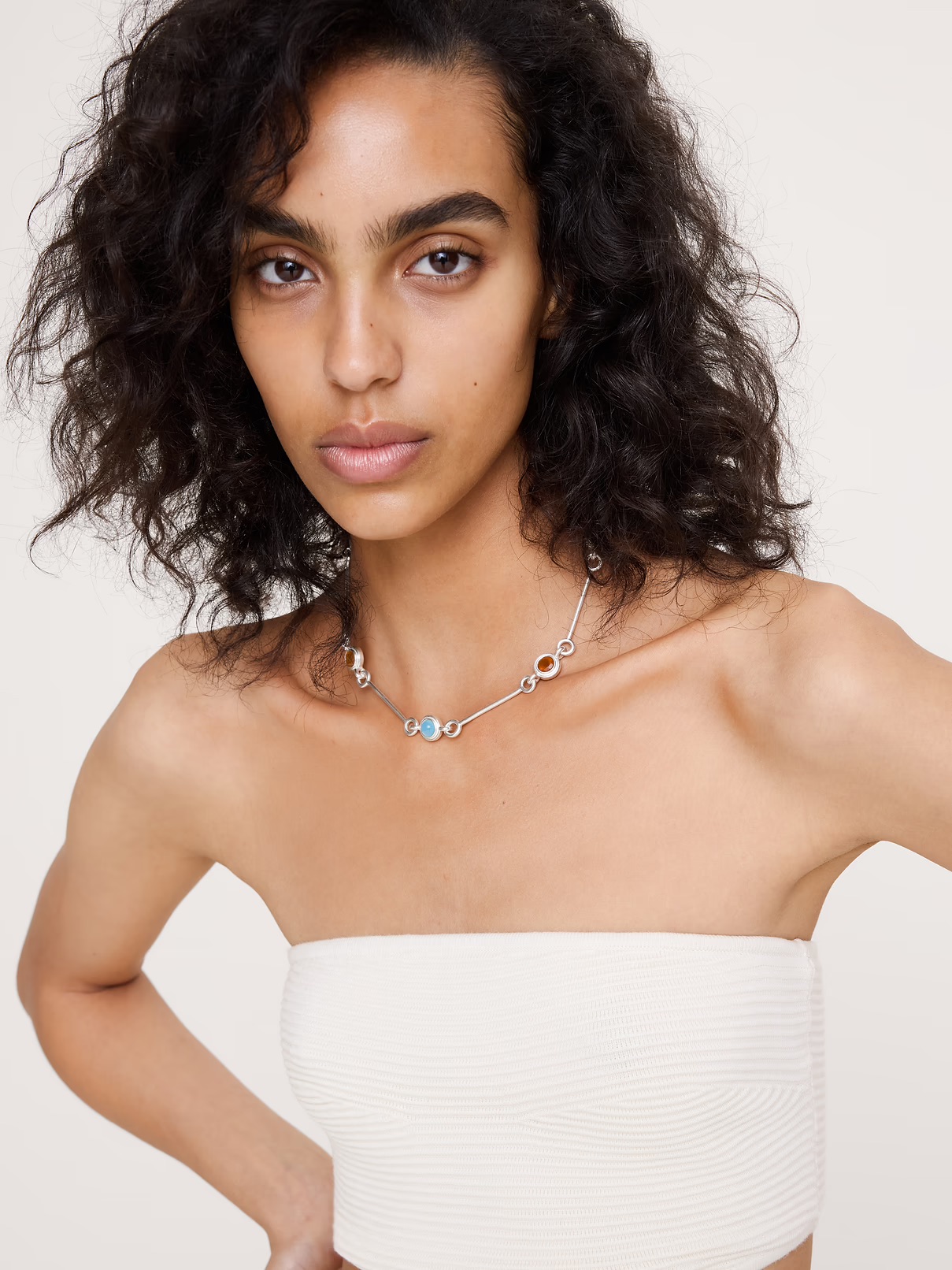 Banana Republic, Circle Stone Link Necklace