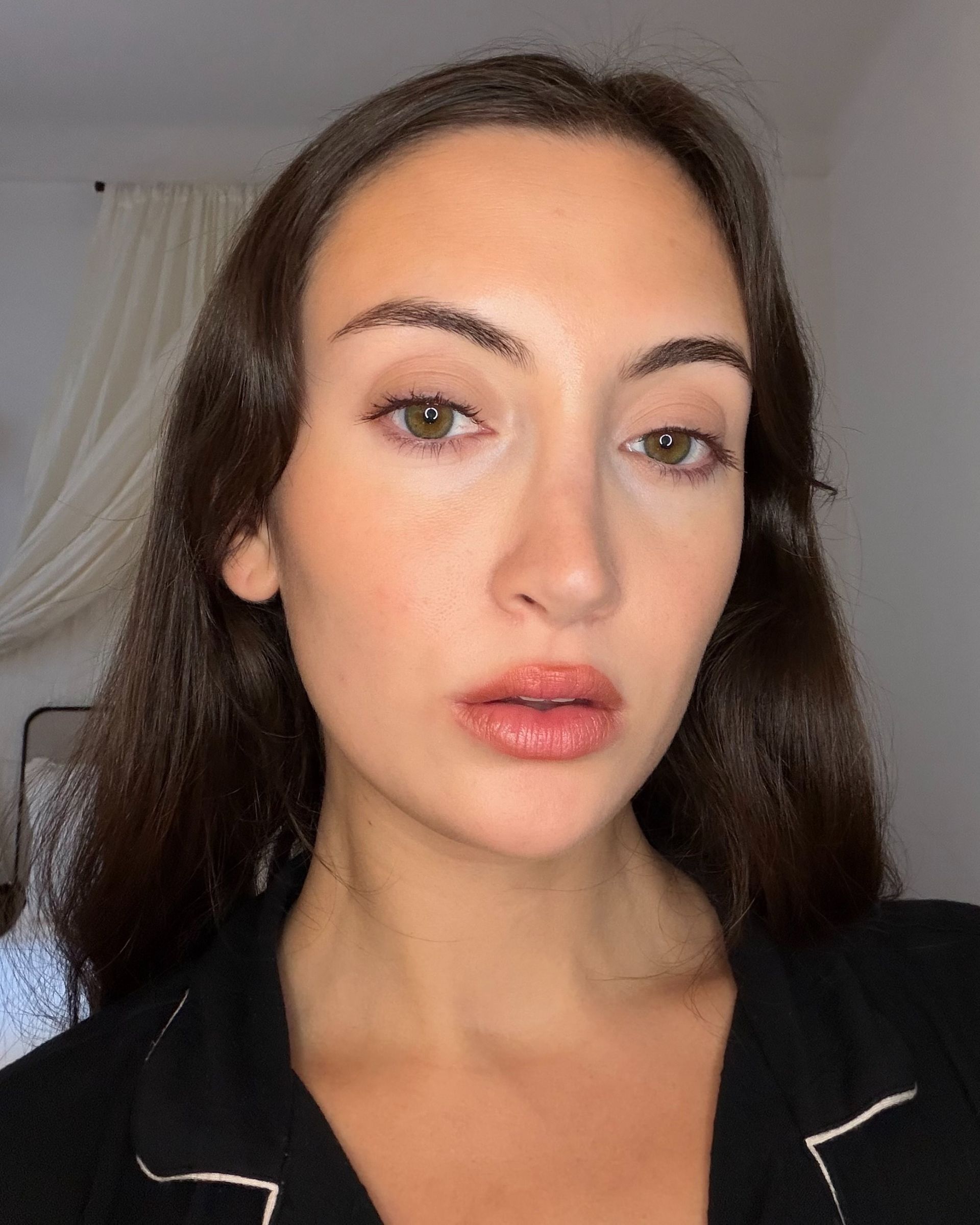 An image of Alyssa Brascia after applying the rest of her makeup.