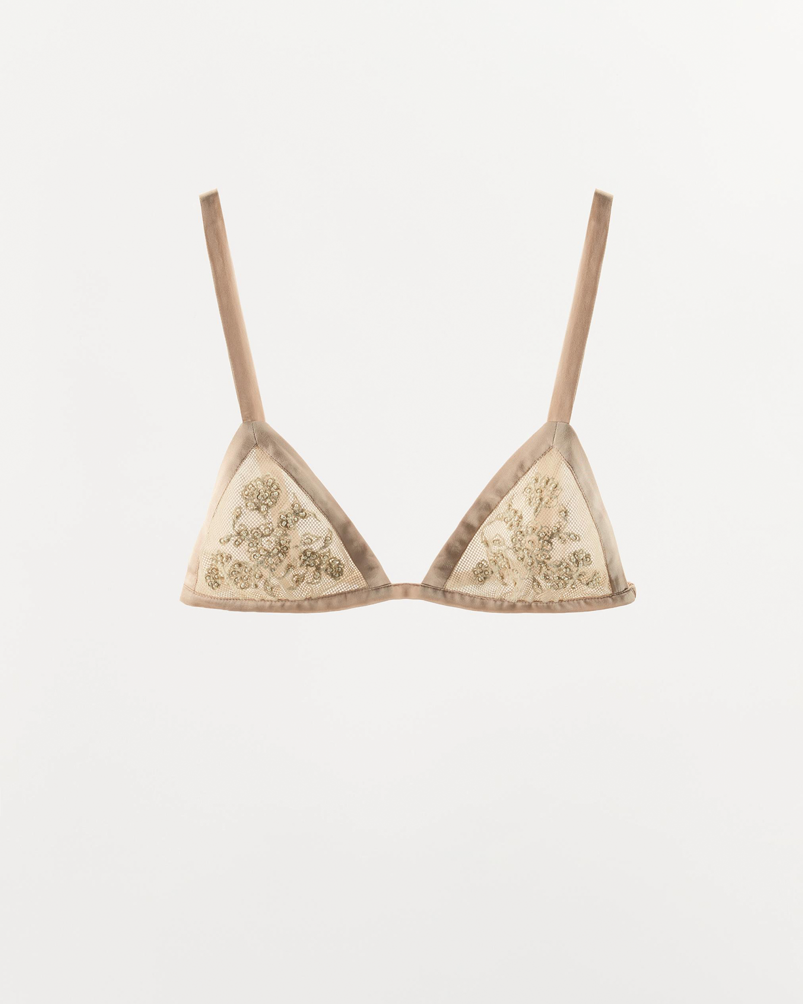 ZARA, Beaded Lace Triangle Bra