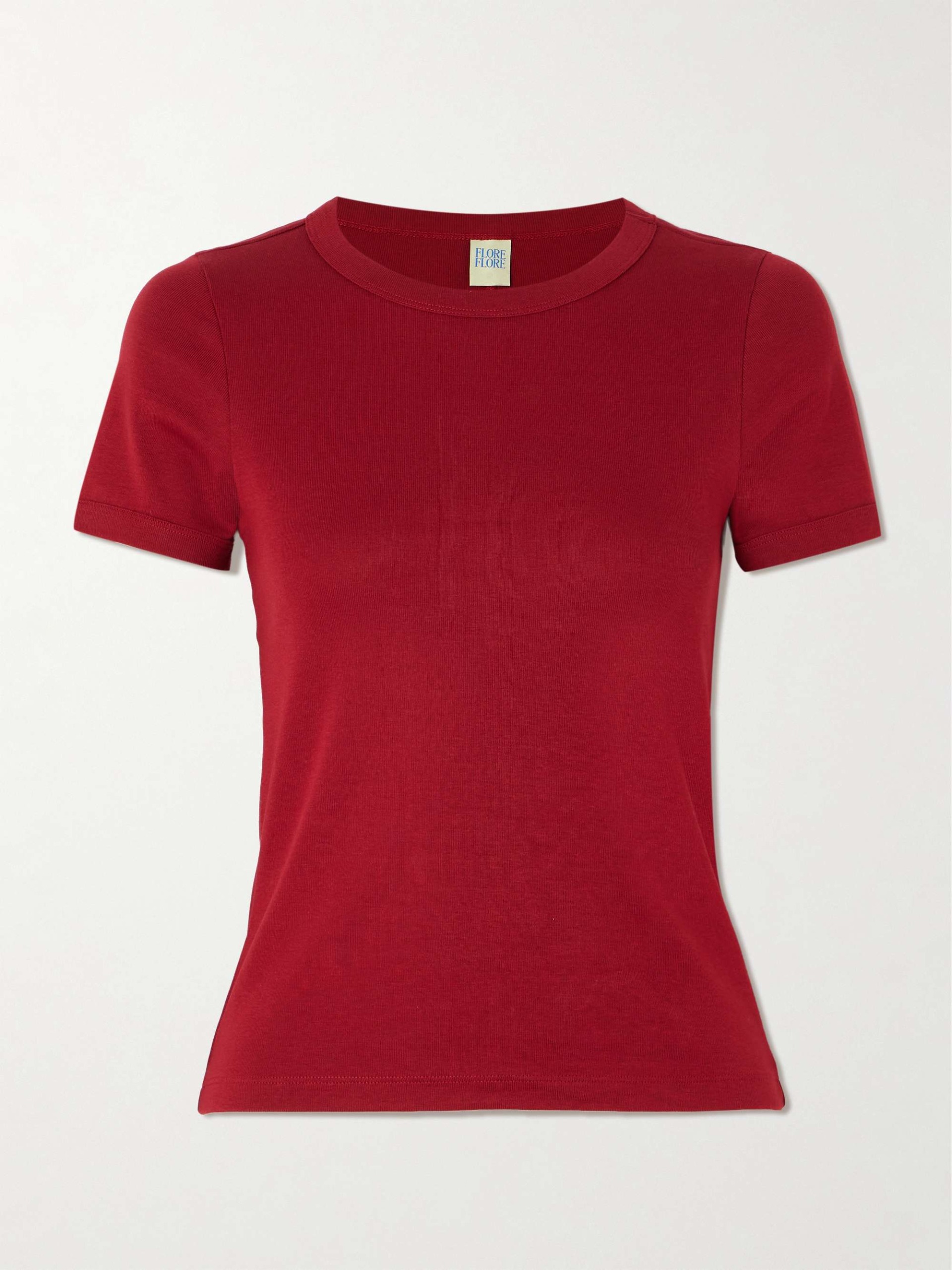 Car Ribbed Organic Cotton-Jersey T-Shirt