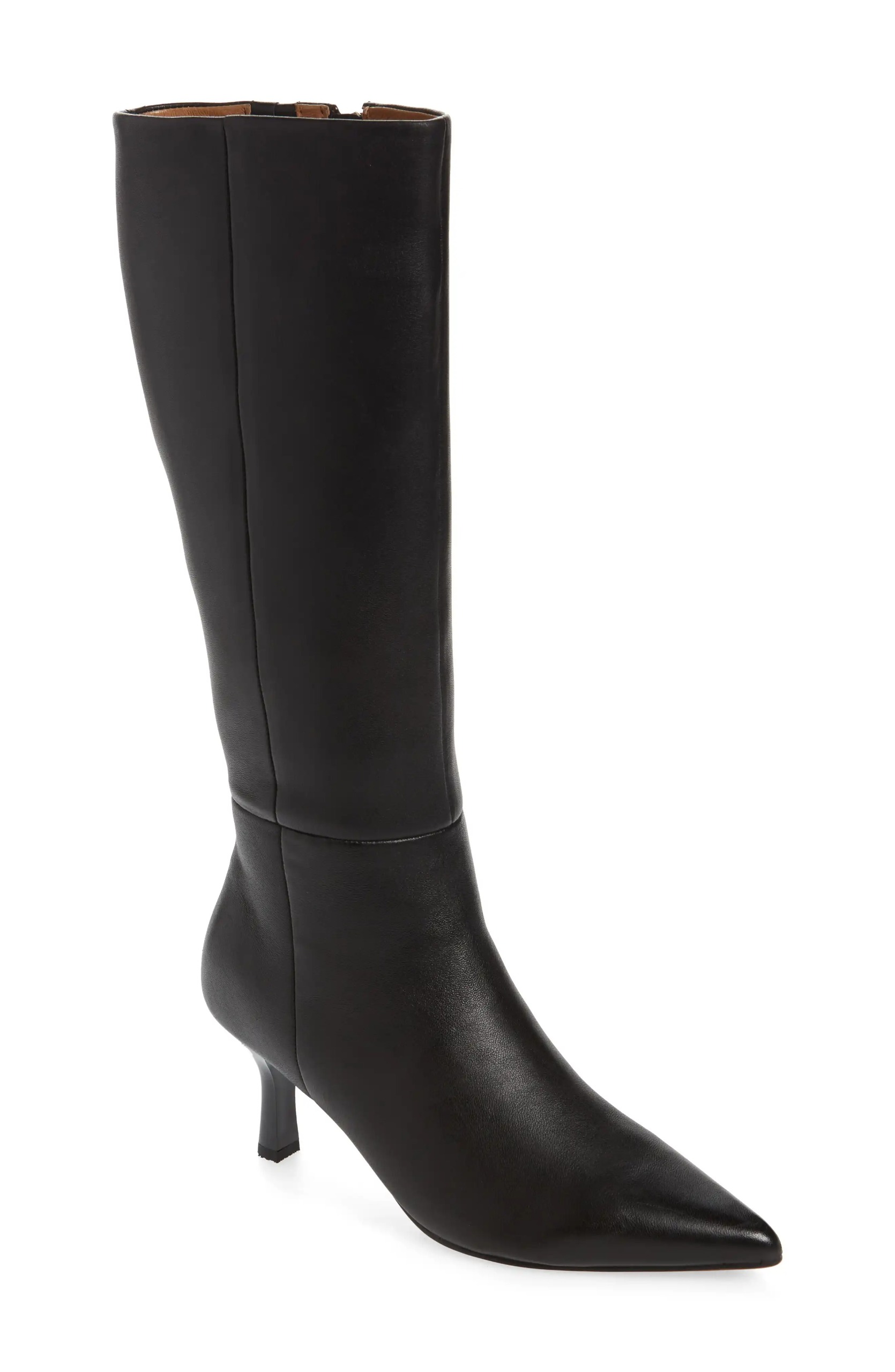 Open Edit, Elara Kitten Heel Tall Boot