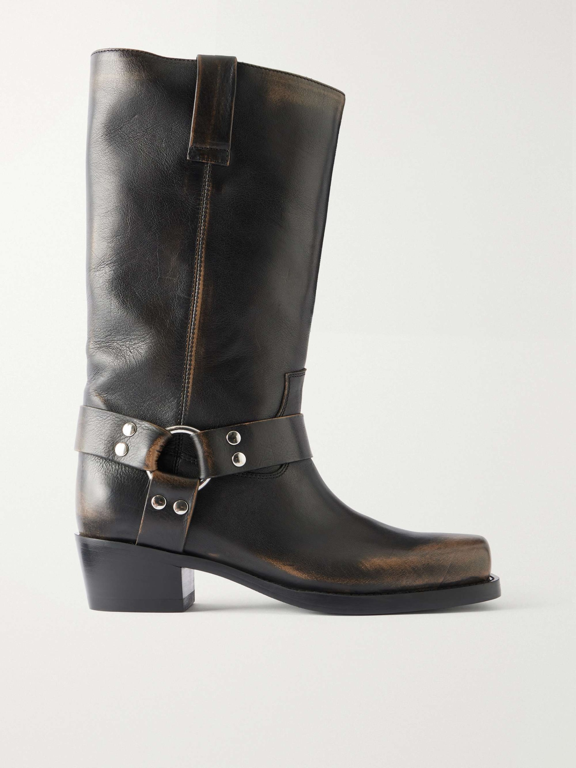 Roxy 45 Studded Leather Knee Boots