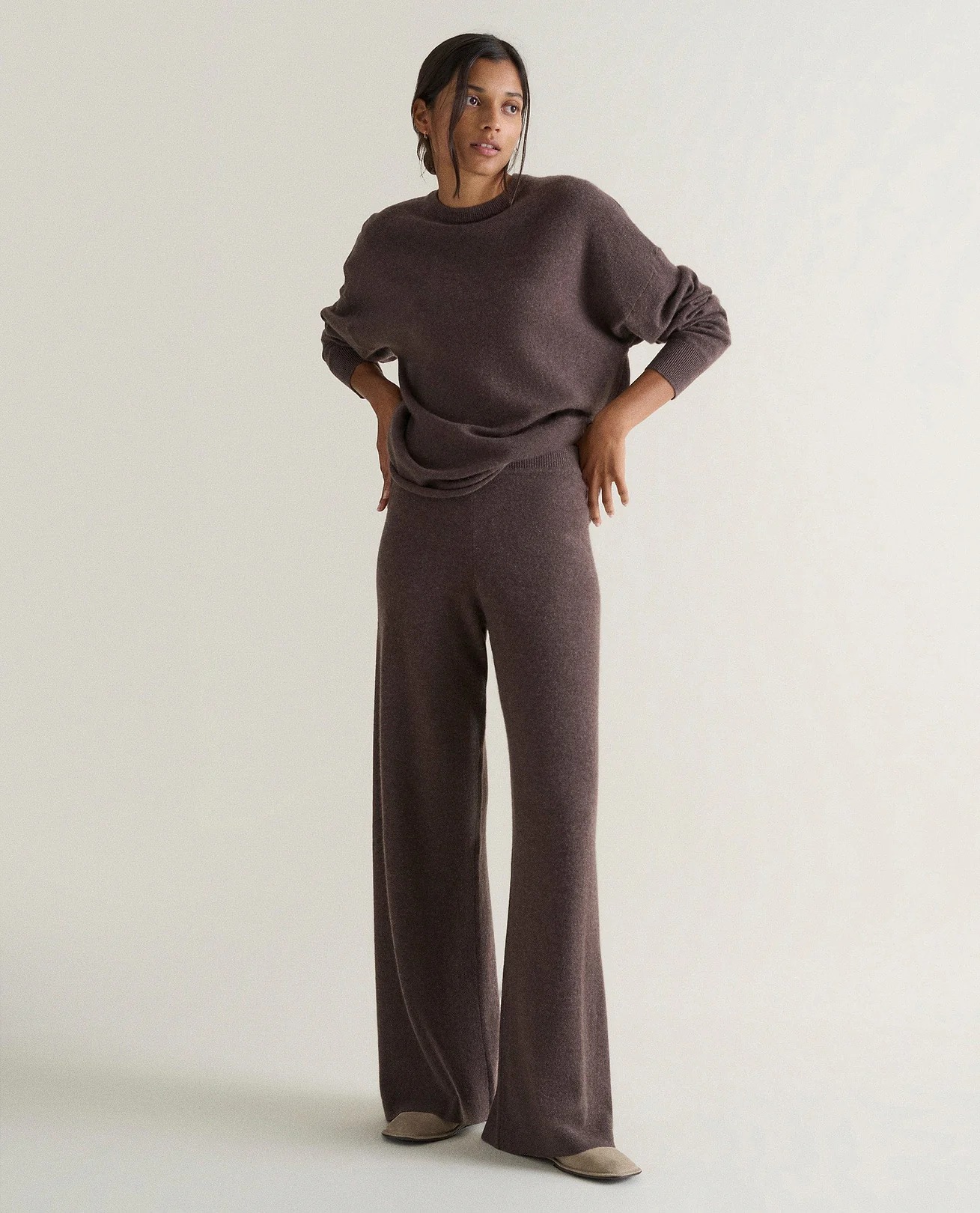 Rise & Fall, Women's Finest Cashmere Wide-Leg Trousers