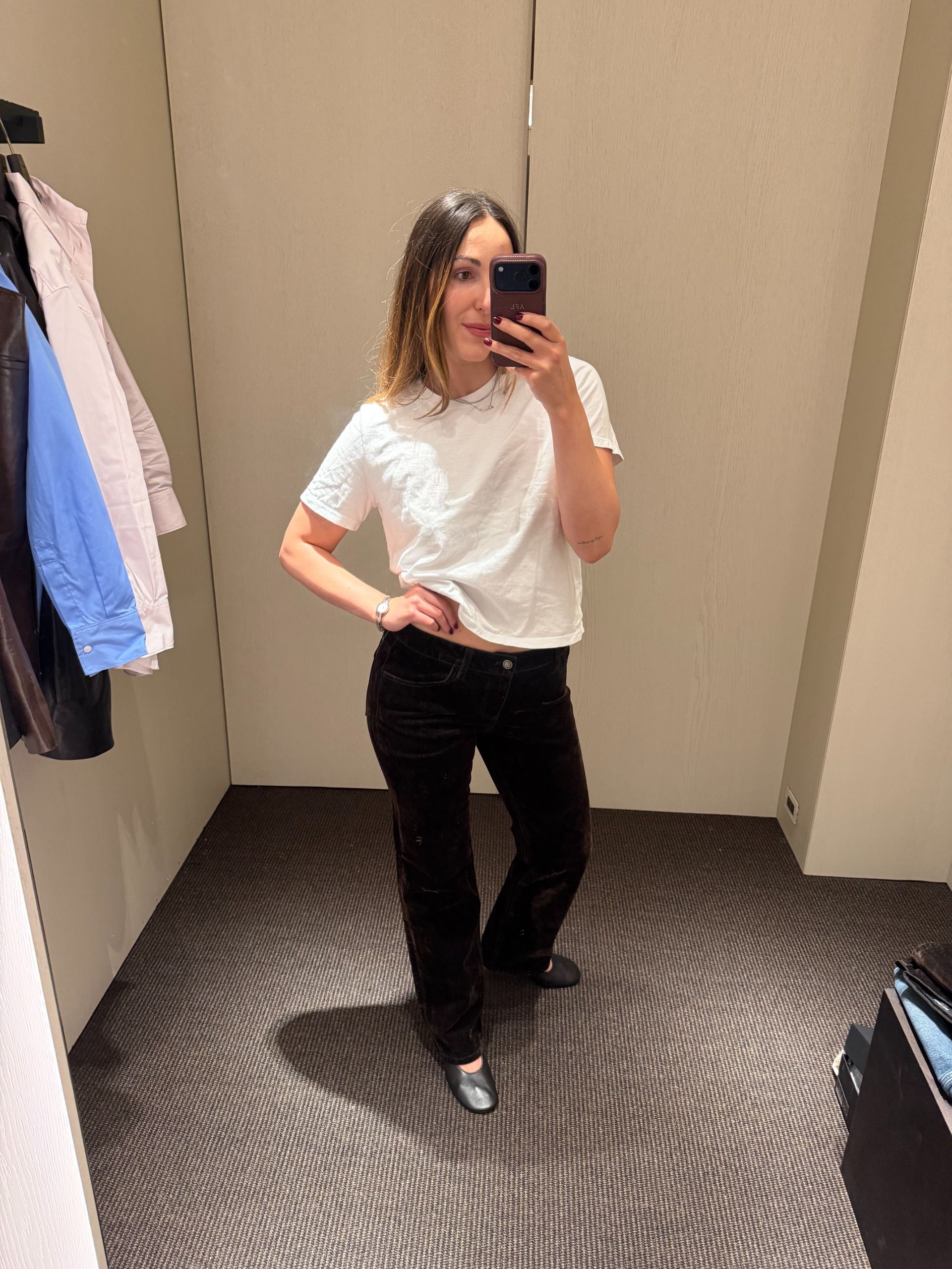 Anna LaPlaca wearing Massimo Dutti clothing at the new NYC flagship store