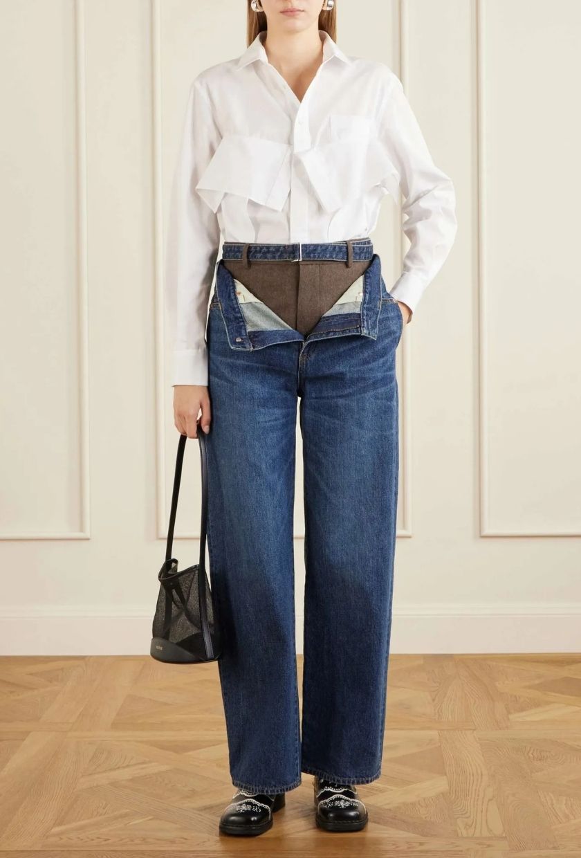 SACAI, Wide-Leg Jeans