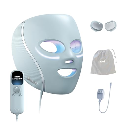 Shark Cryoglow Led Face Mask, Red Light Therapy, Under-Eye Cooling, Fw312