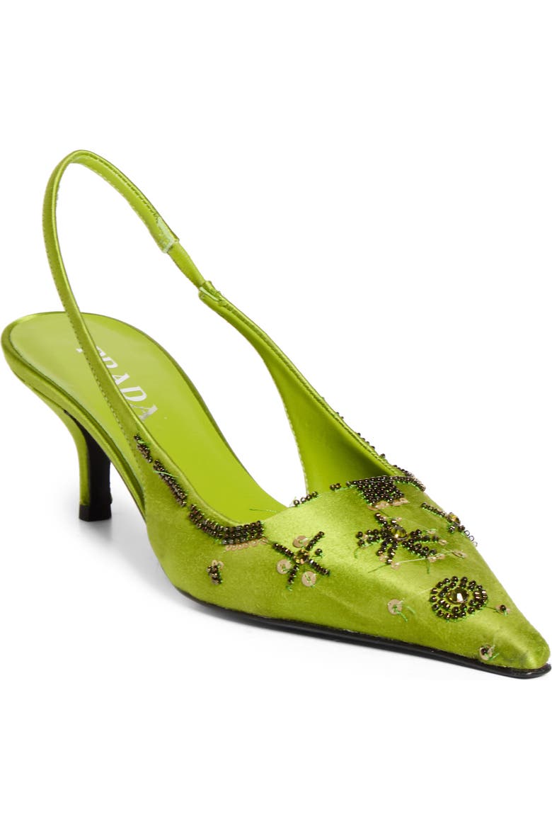 Jewel Runway Slingback Pump