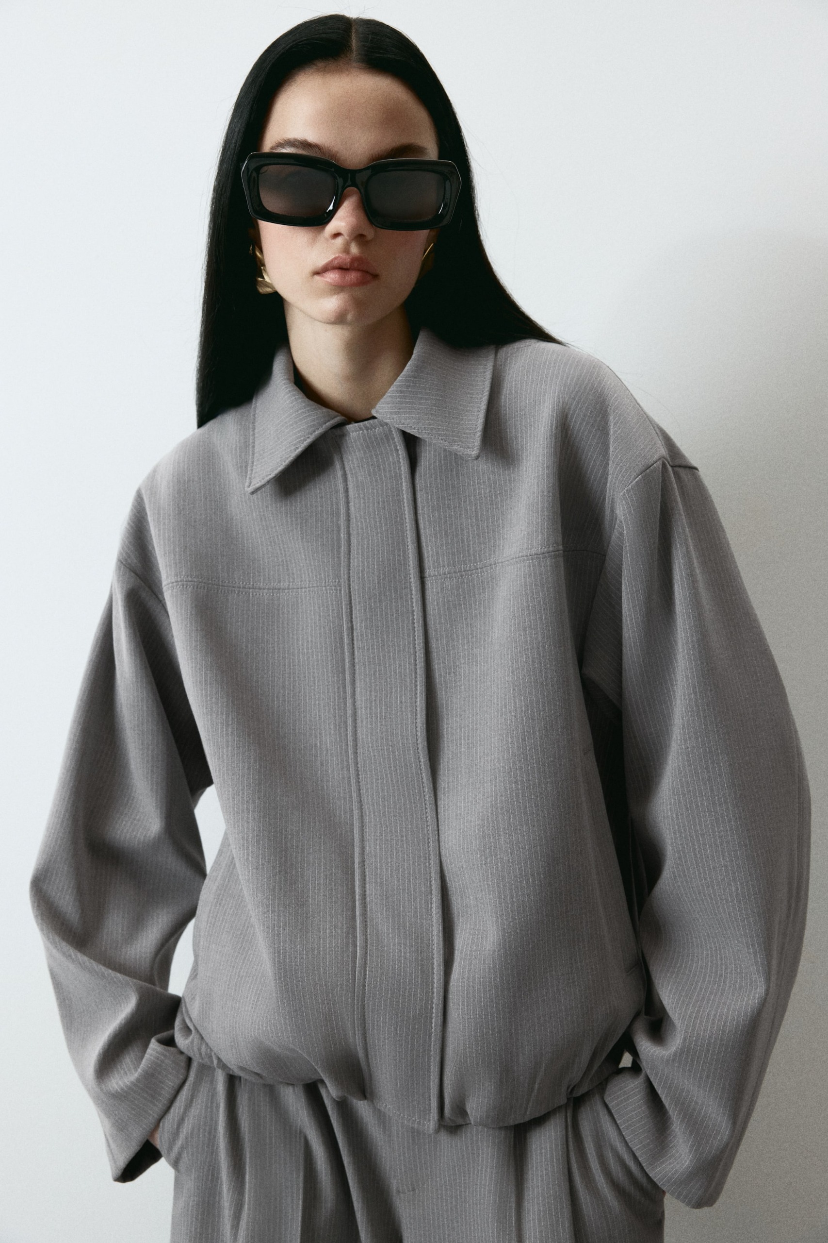 Collared Bomber Jacket