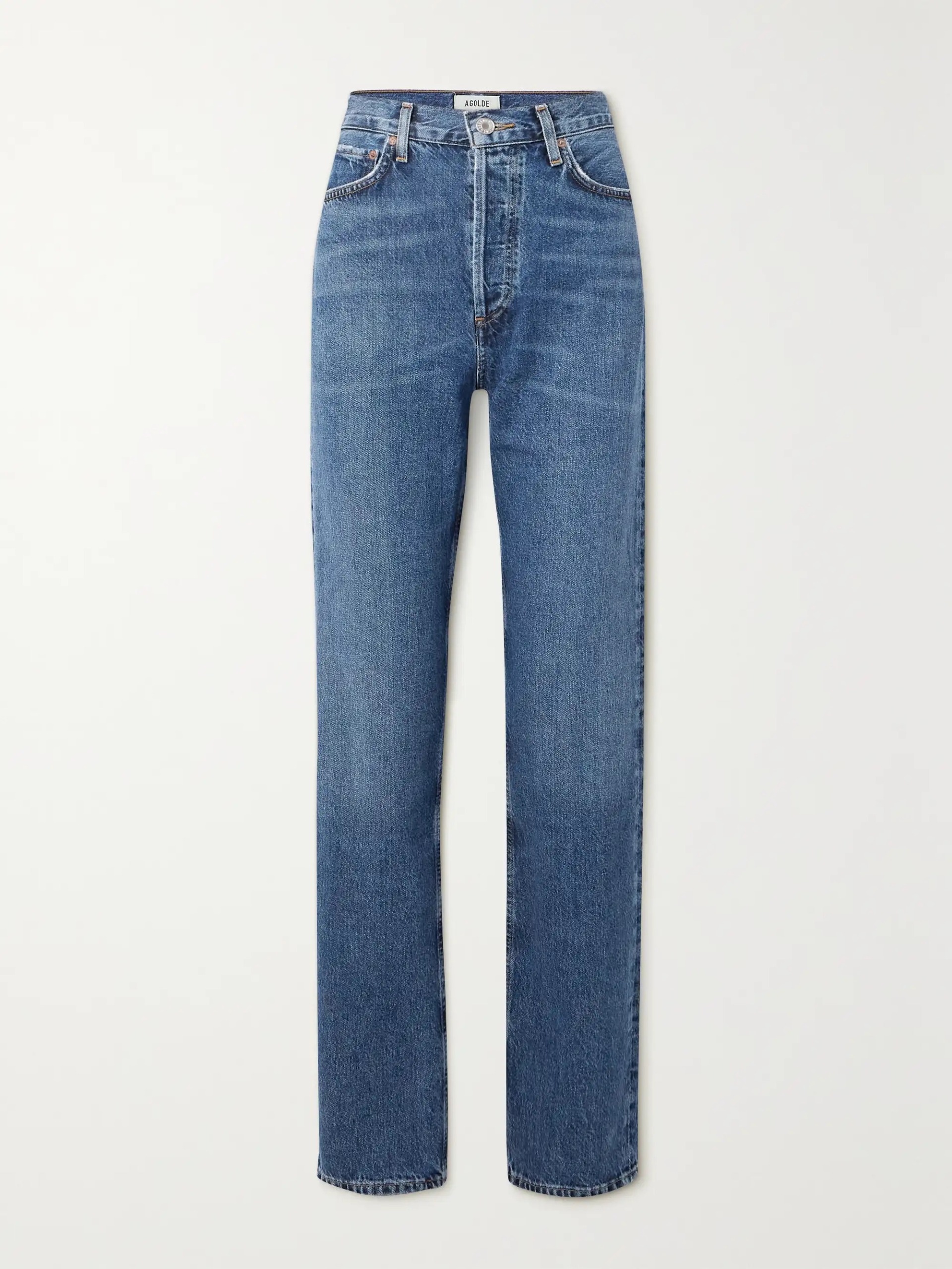 Straight-leg denim