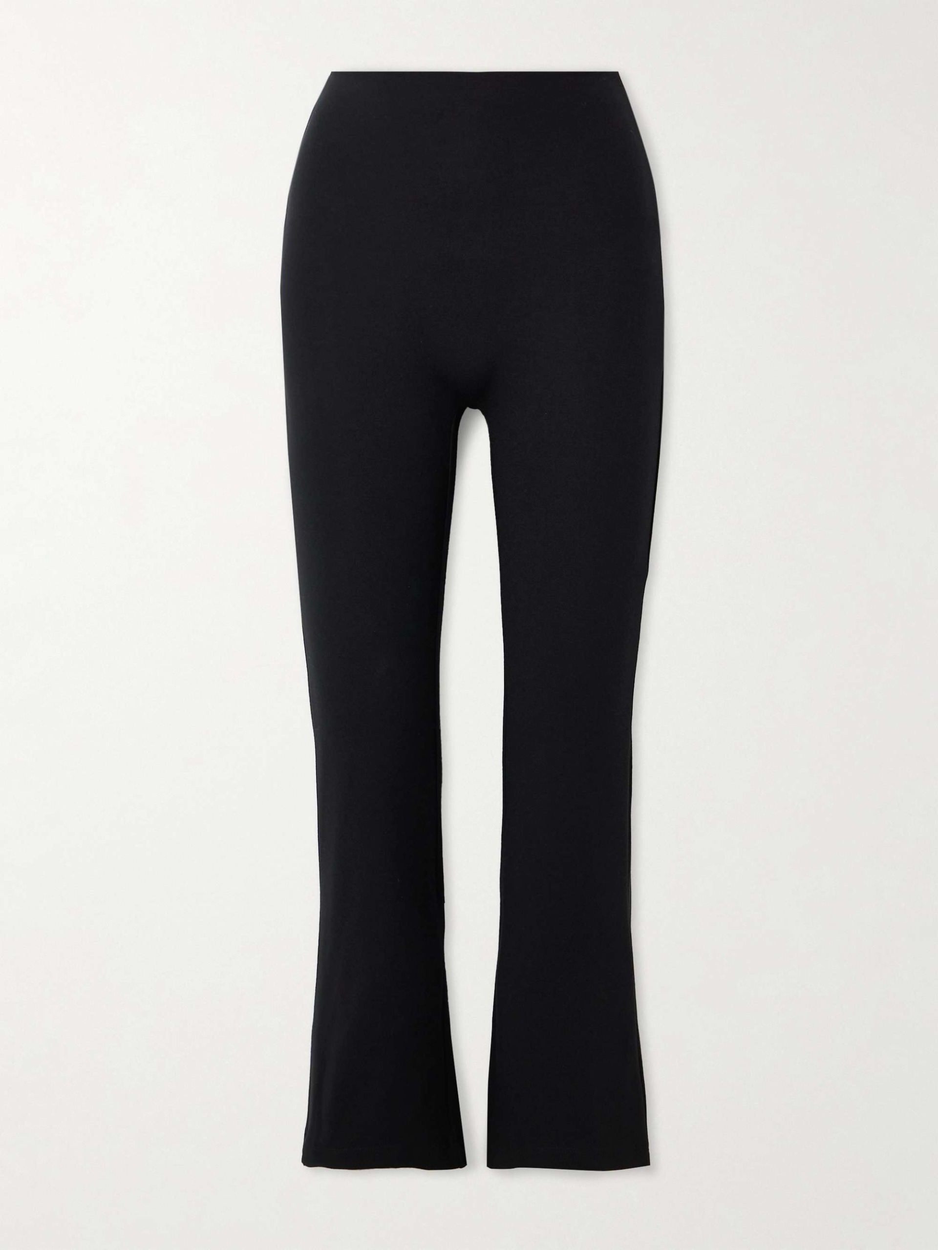 Rio Cropped Stretch-Ponte Flared Pants