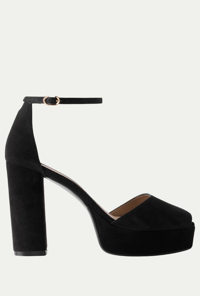 STUART WEITZMAN, Suede Platform Sandals