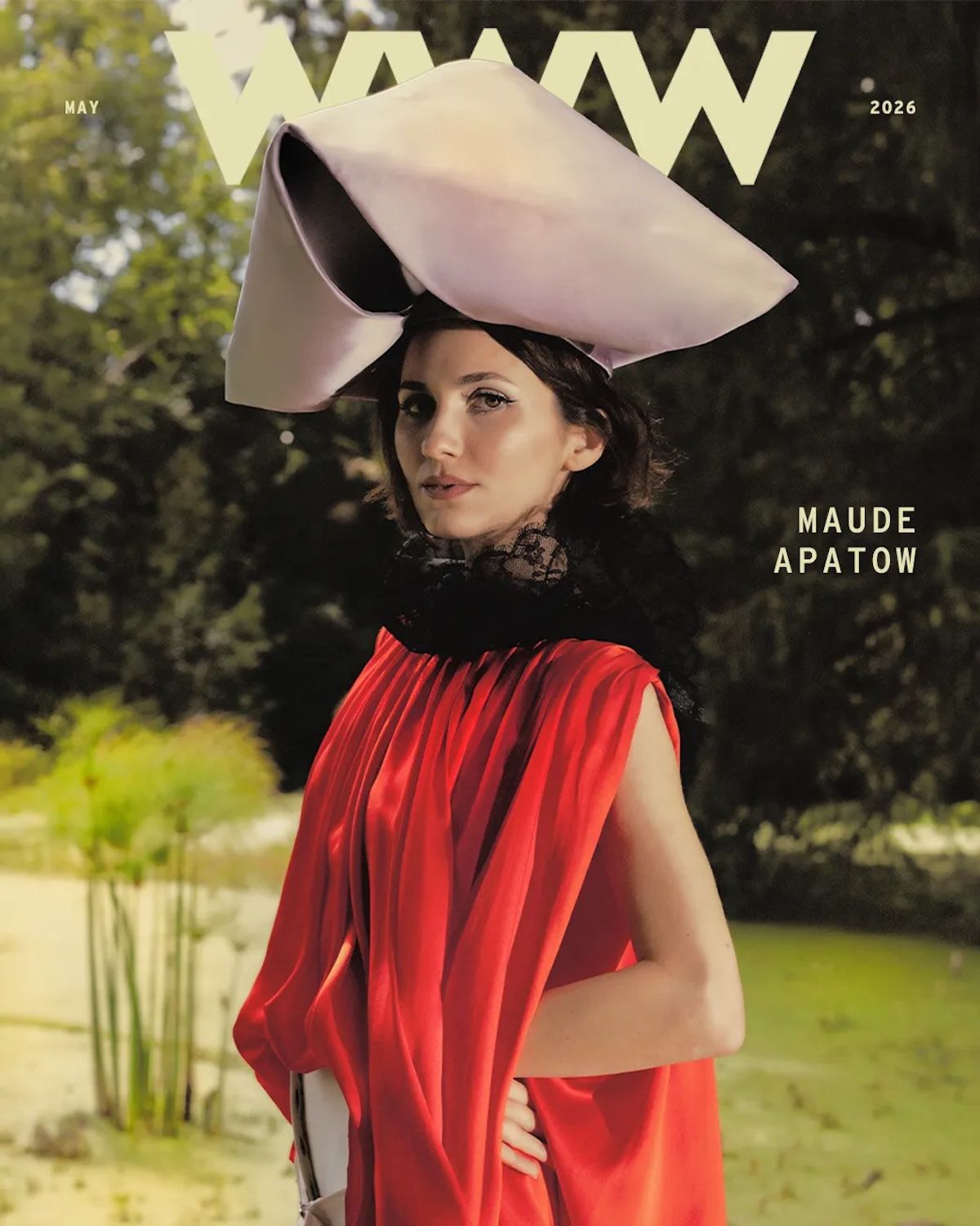 Maude Apatow on the digital cover of Who What Wear.