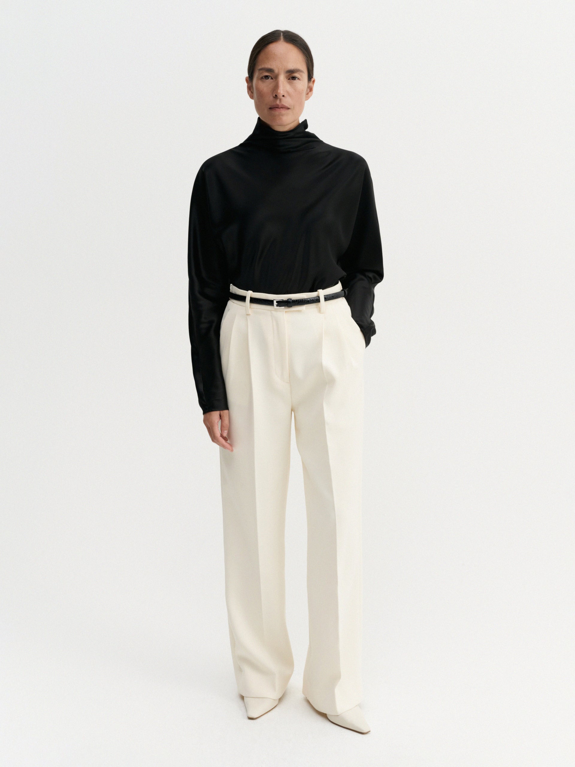 Amel Tailored Trousers, Vanilla - Xs