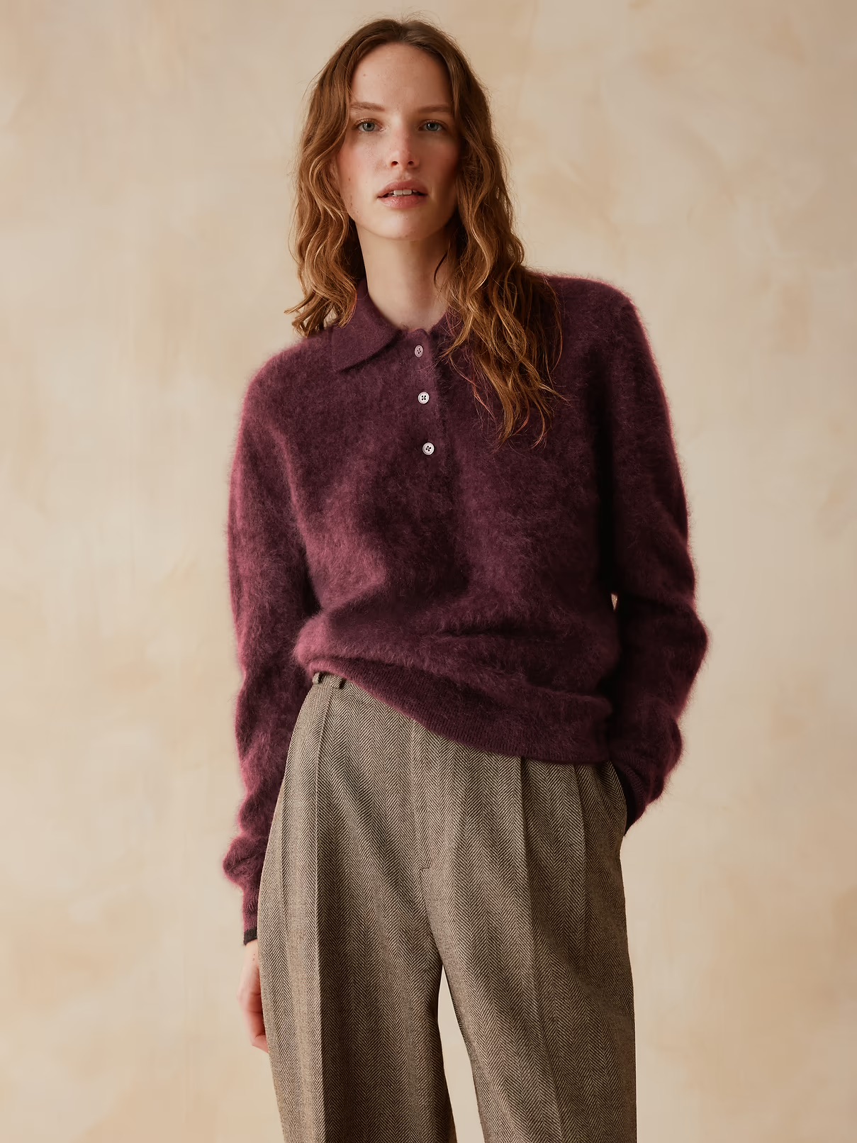 Banana Republic X Zankov, Frankie Cashmere Sweater Polo