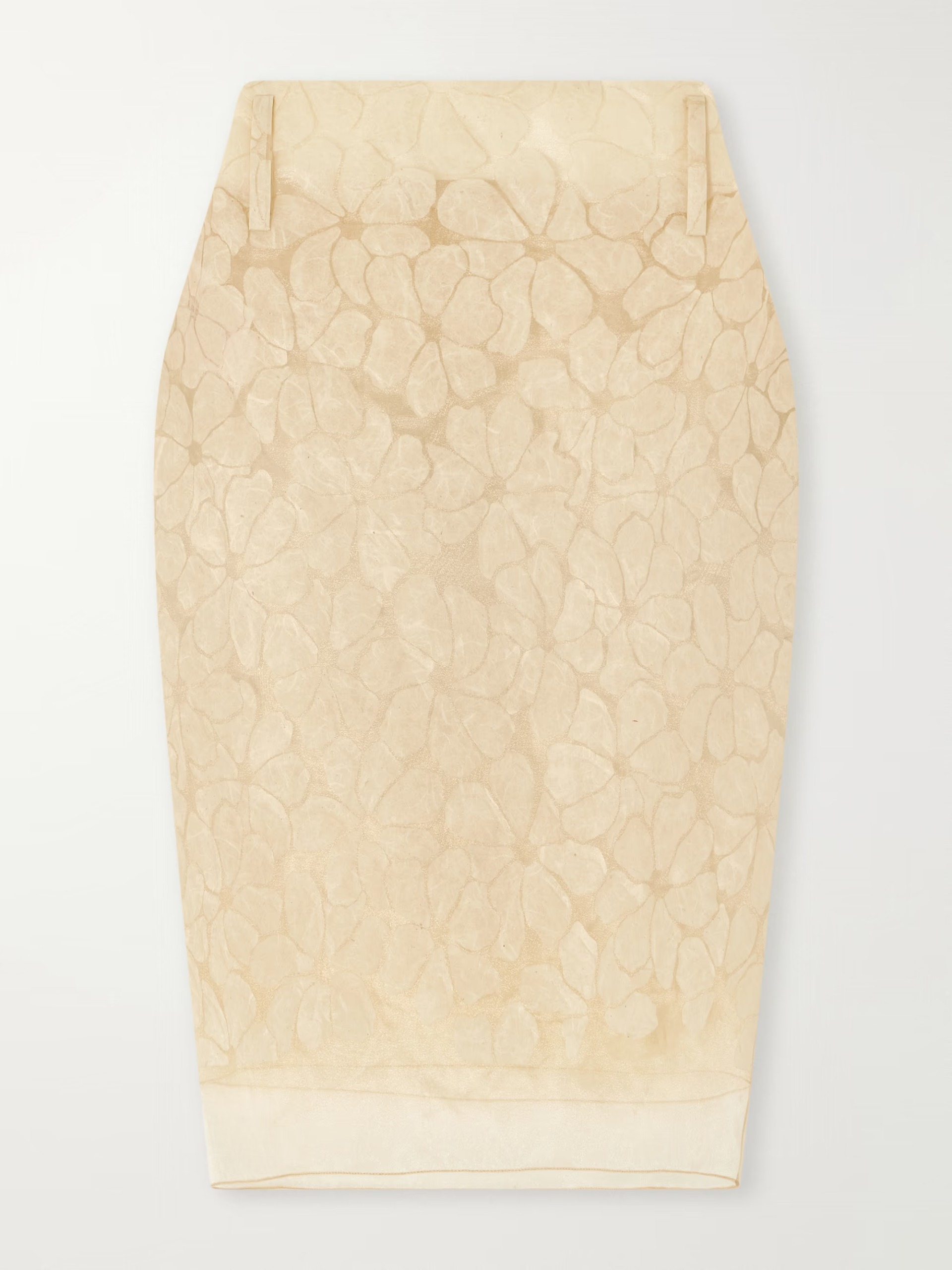 net-a-porter, Tiered Floral-Appliqu&eacute;d Organza Midi Skirt