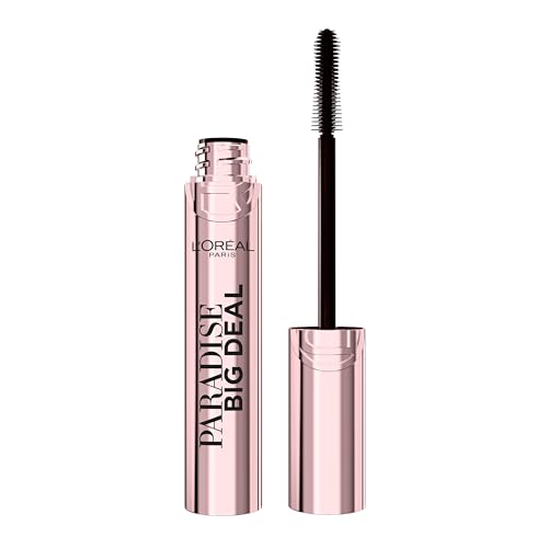 L'oreal Paris Paradise Big Deal Mascara, Volumizing and Lengthening Formula, Buildable, Clump Resistant, Washable Black Mascara, 0.33 Fl Oz