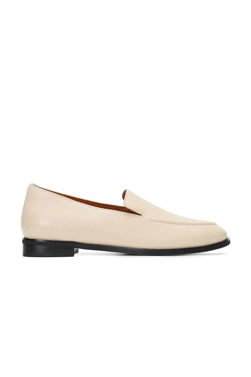 Bared Footwear Coquette Ecru Leather Loafers
