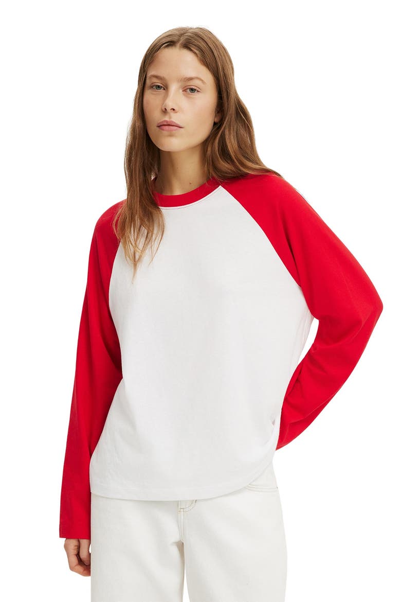 Women's Boxy Raglan Long Sleeve Tee