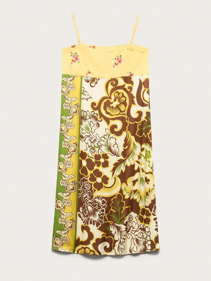 ZARA, Limited Edition Printed Contrast Midi Dress - Printed - Xs