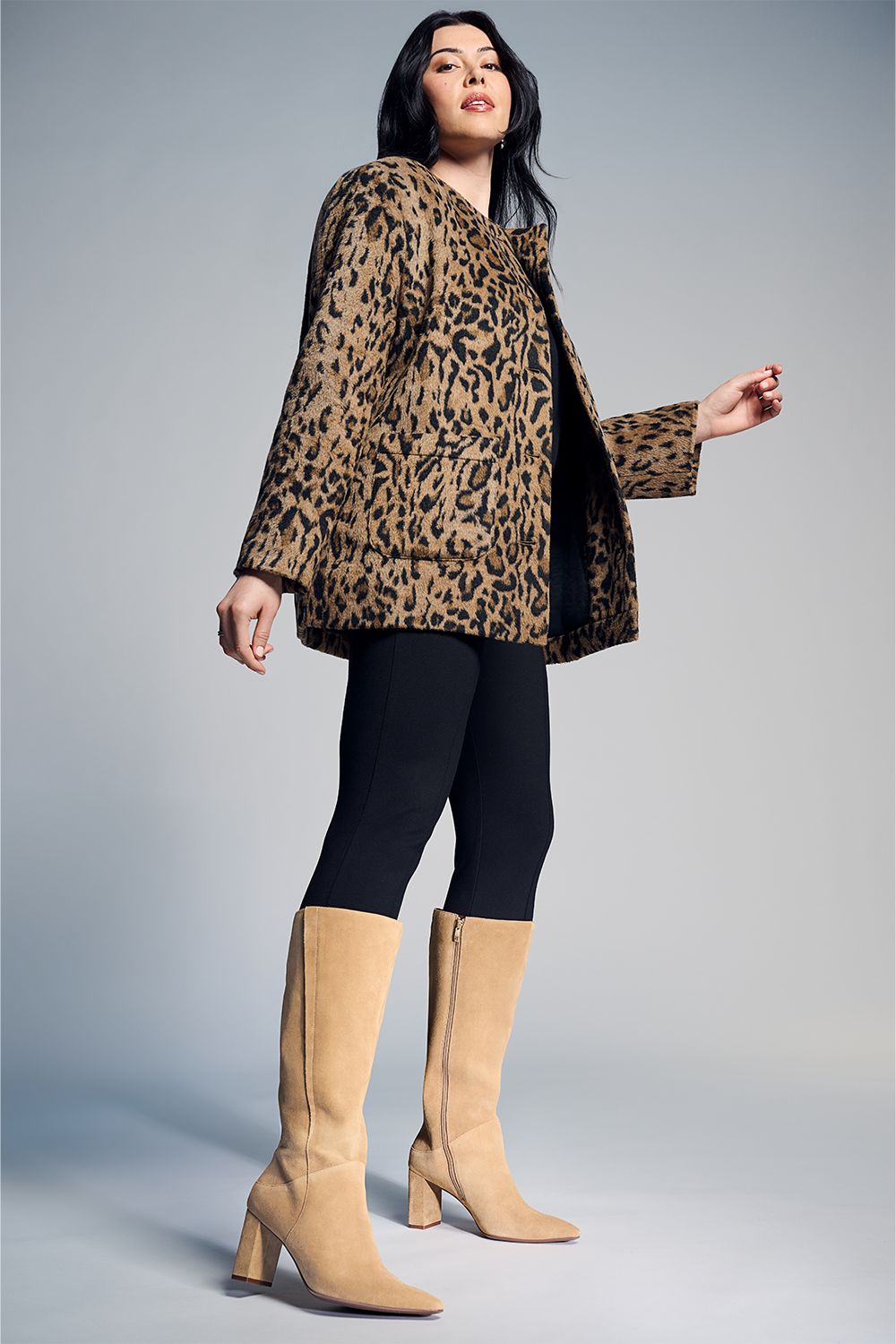 a photo of wide-calf boots from Lauren Chan's partnership with Naturalizer