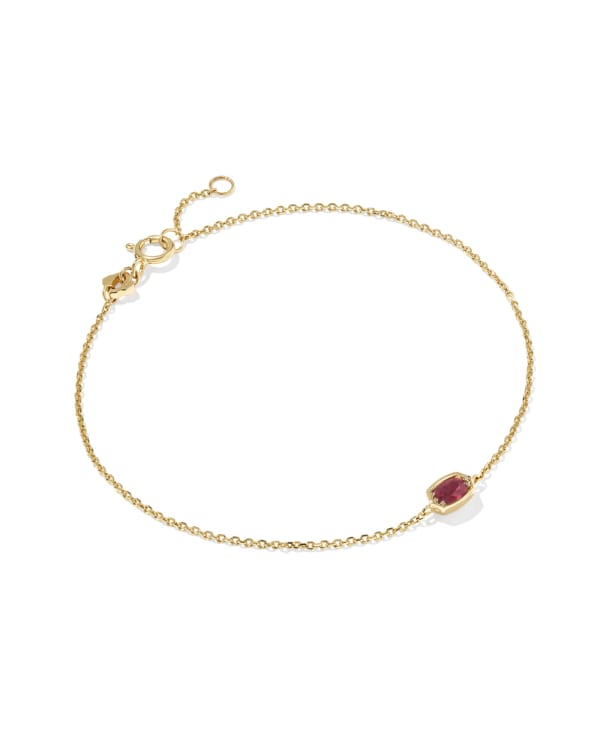 Marisa 14k Yellow Gold July Oval Solitaire Bracelet