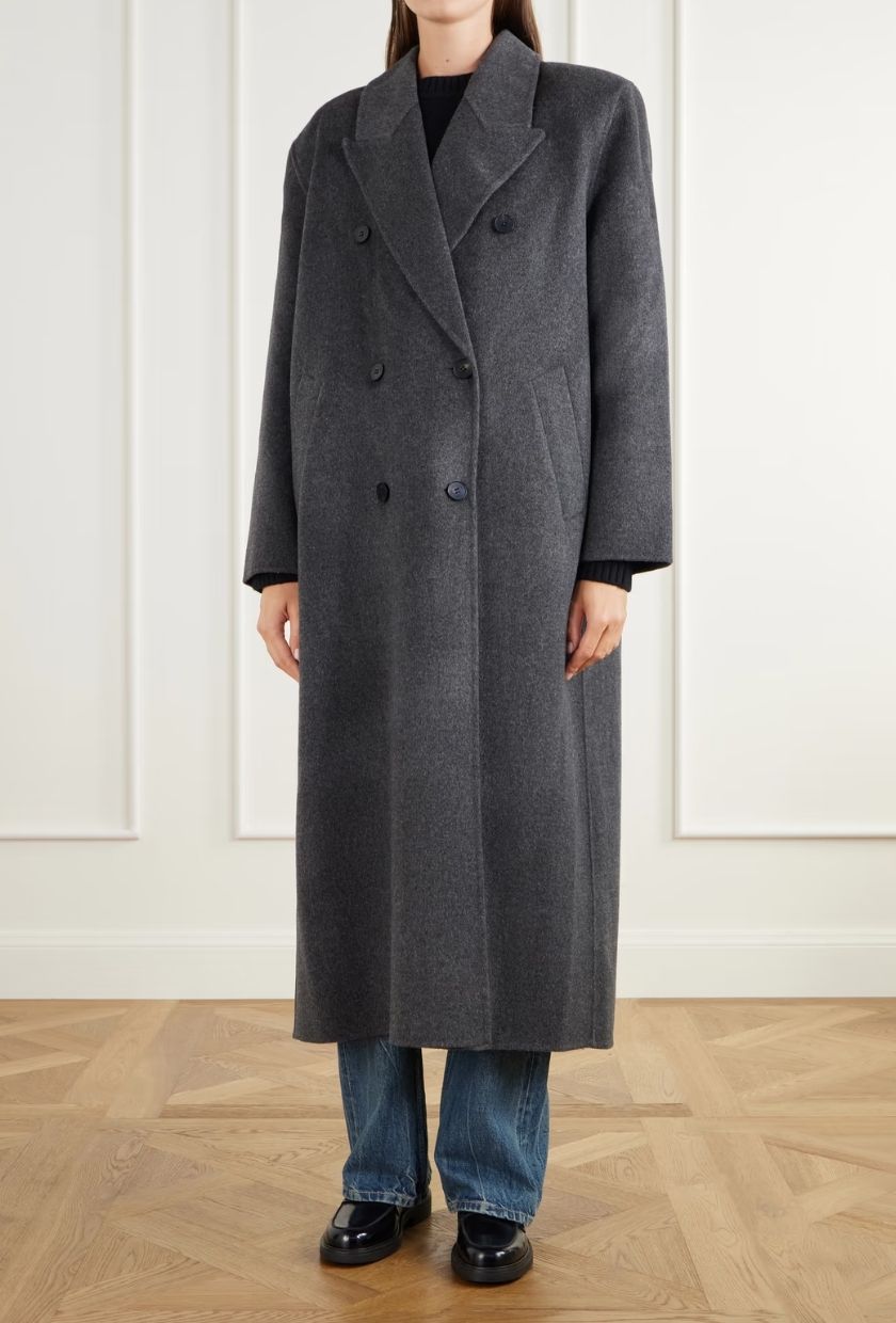 THE FRANKIE SHOP, Gaia Double-Breasted Wool-Blend Coat
