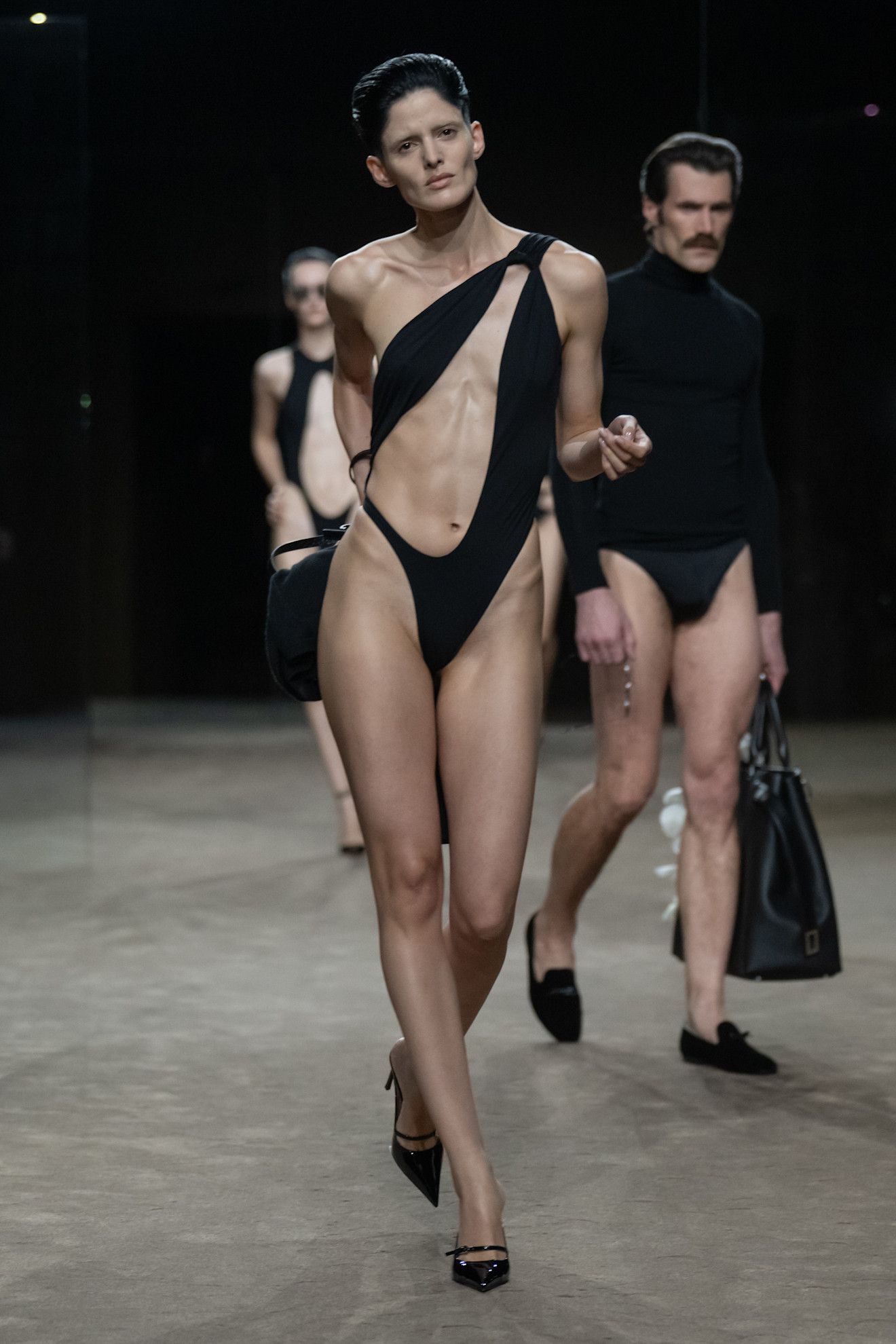 a model at the tom ford spring 2027 show.