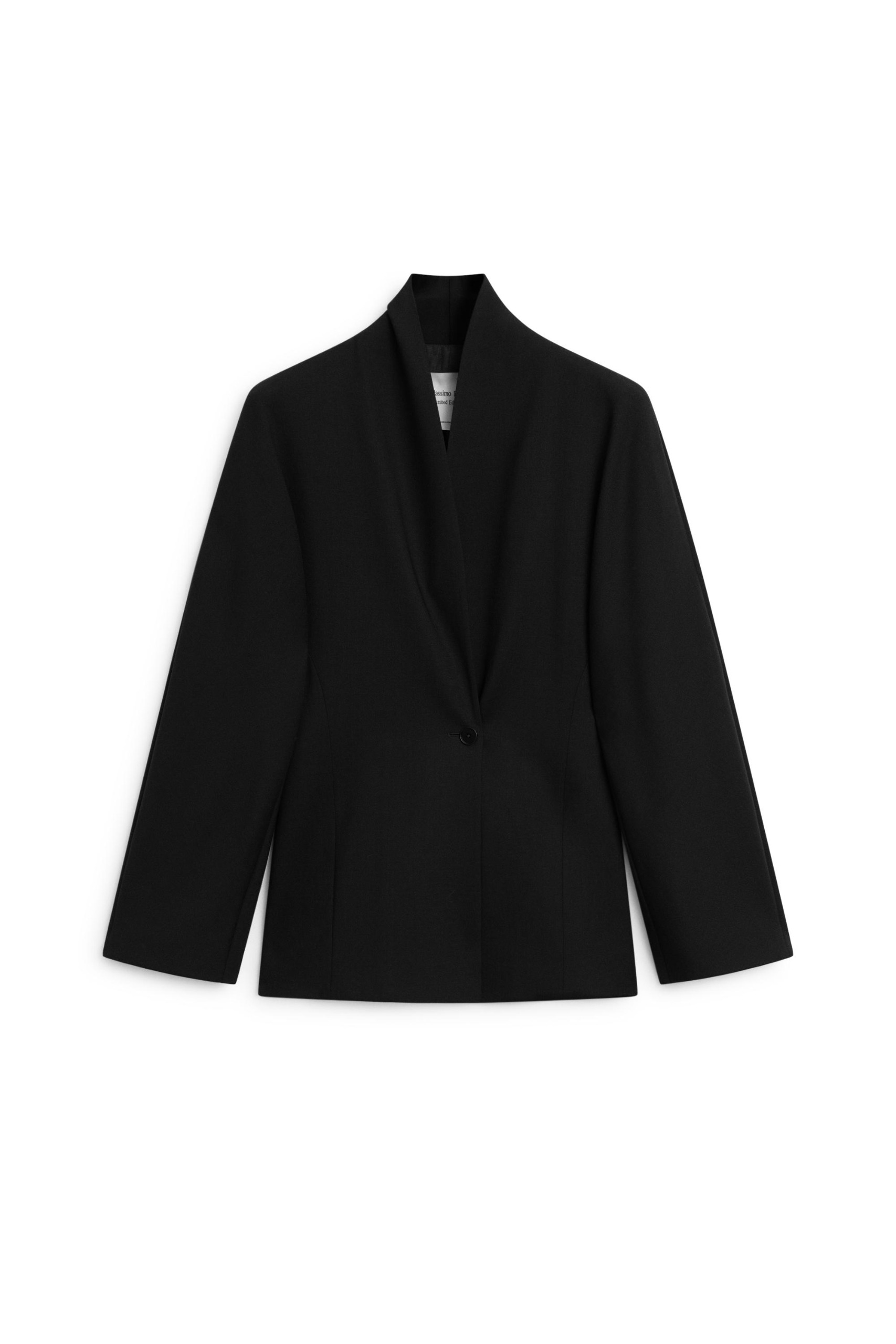 100% Wool Stand Collar Blazer - Limited Edition