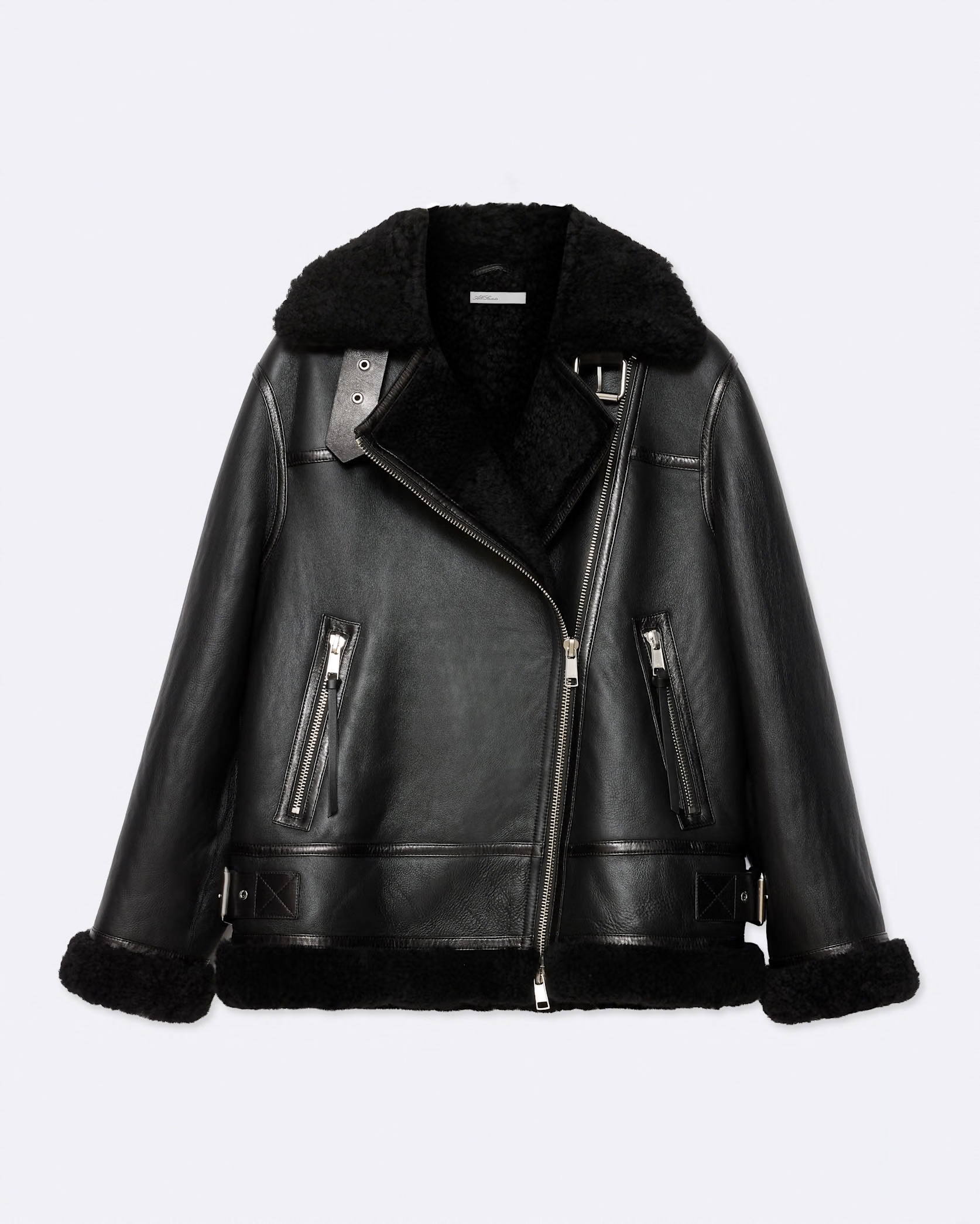 Allsaints, Sydney Oversized Shearling Jacket