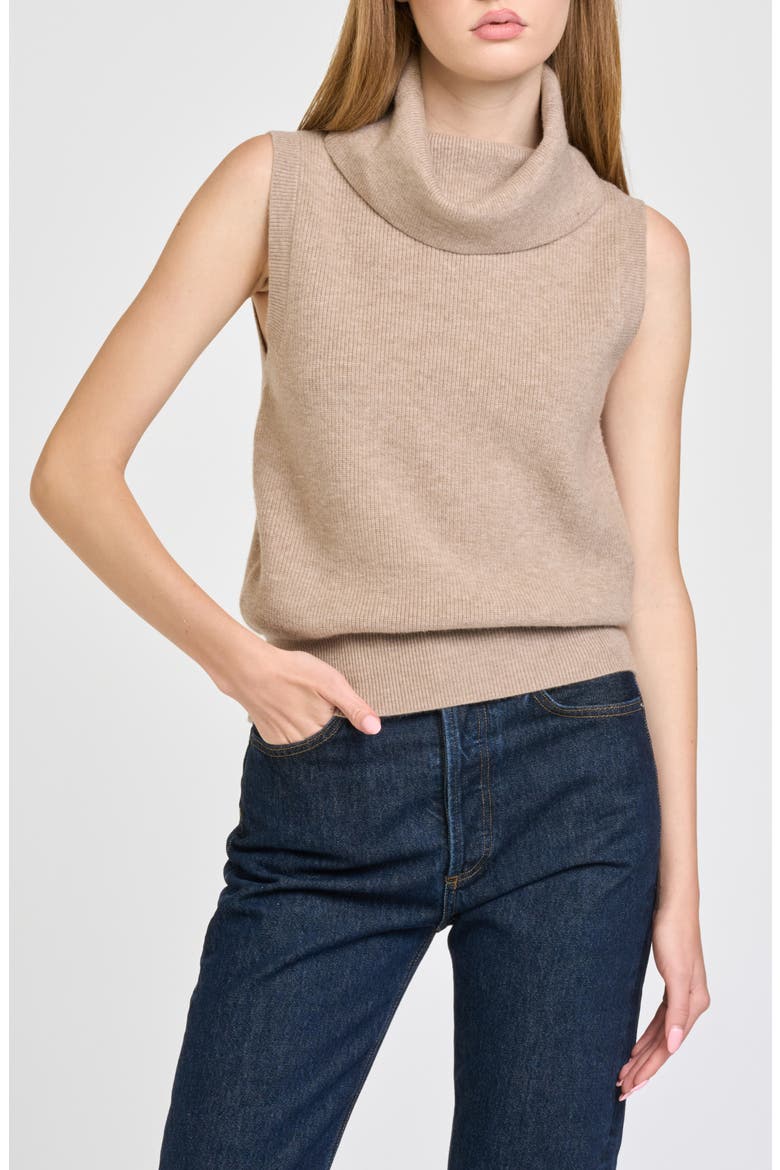 Elodie Cowl Neck Sleeveless Sweater