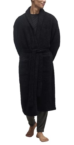 Barefoot Dreams&reg; Cozychic&reg; Adult Robe, Black, Size 1