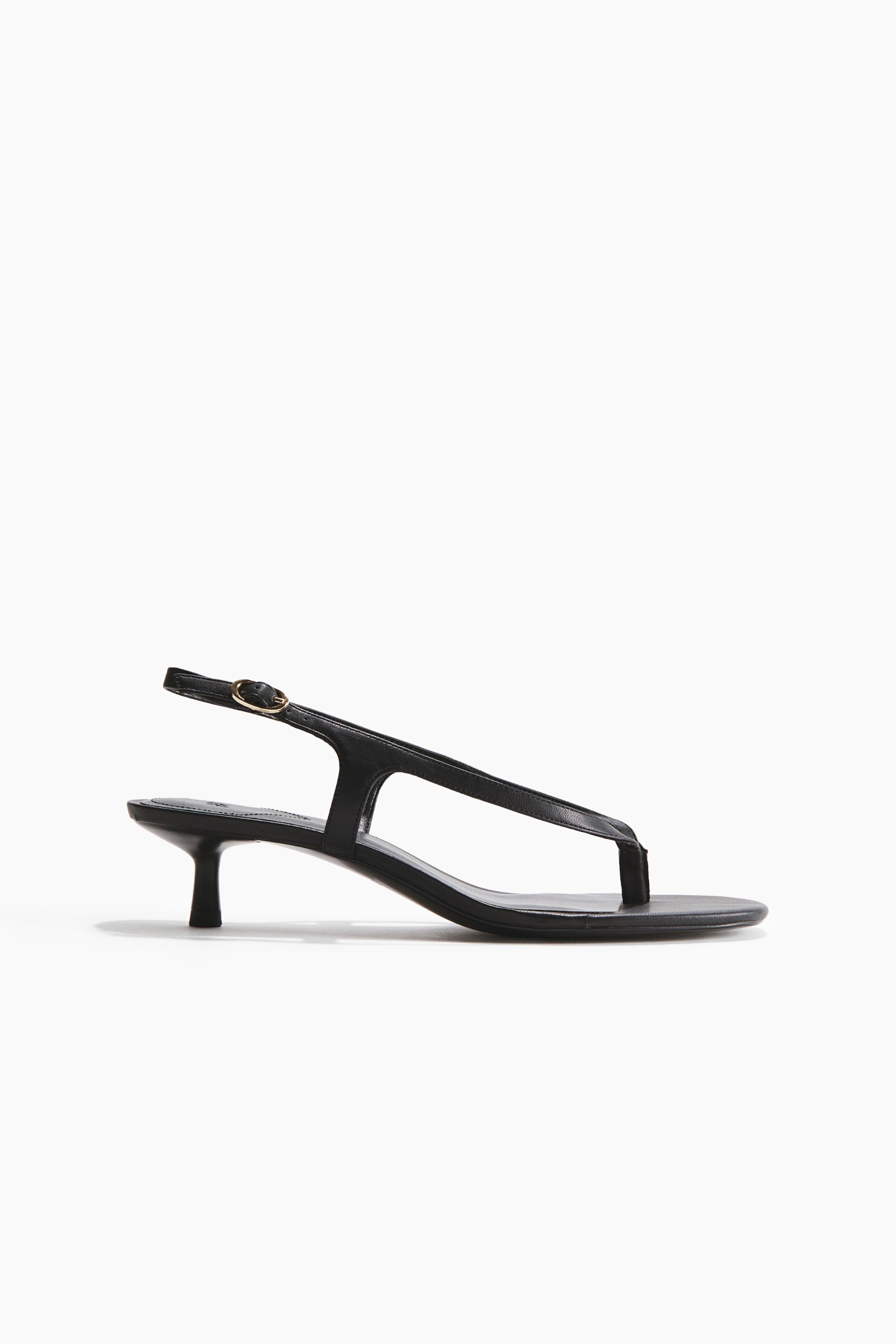 Kitten-Heeled Sandals