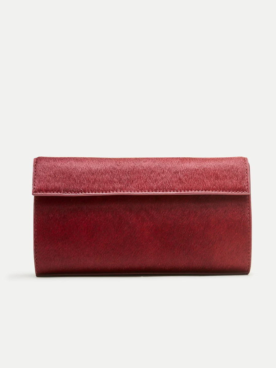 J.Crew, Structured Clutch in Calf Hair