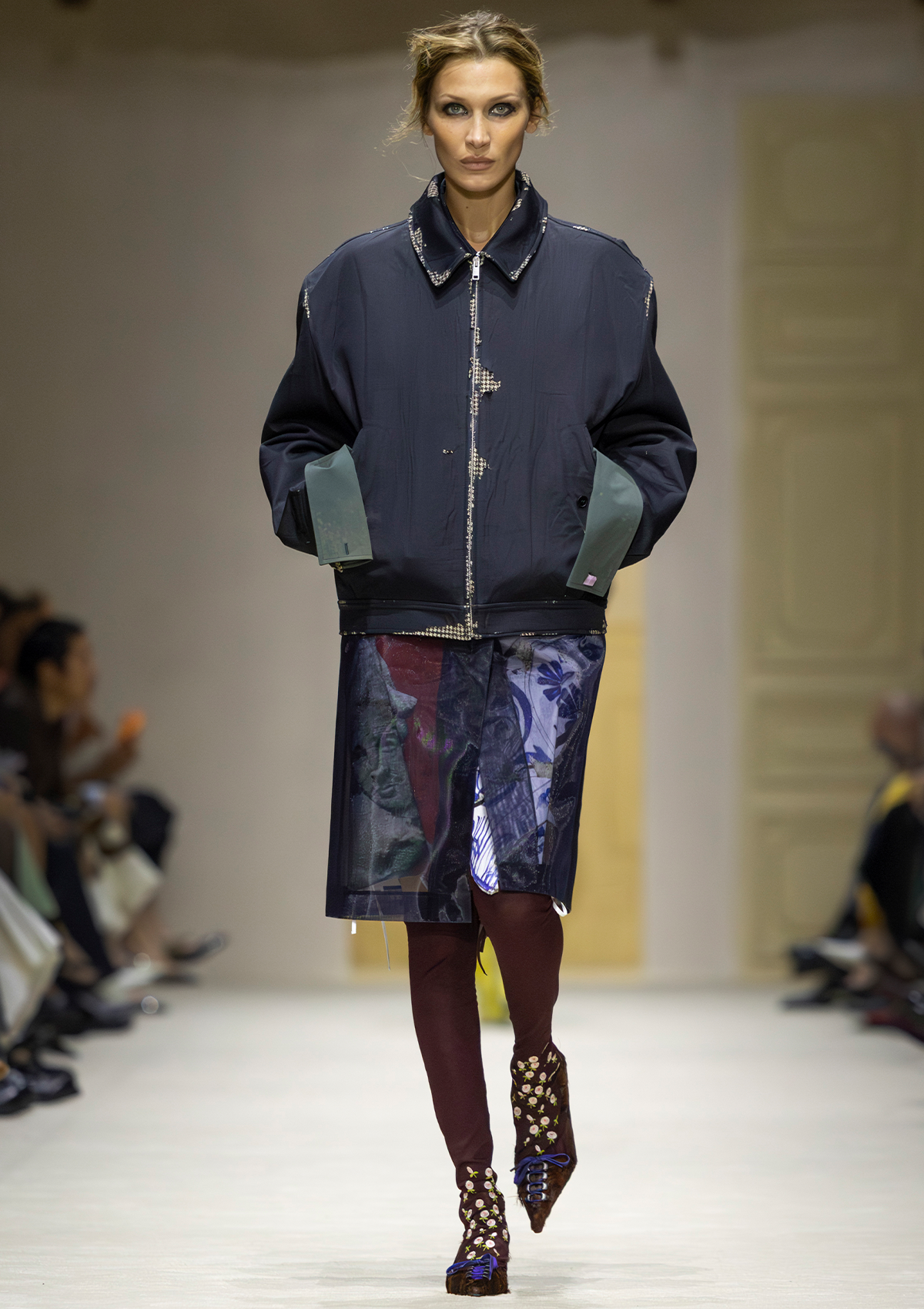 Prada FW26 Jacket Bella Hadid
