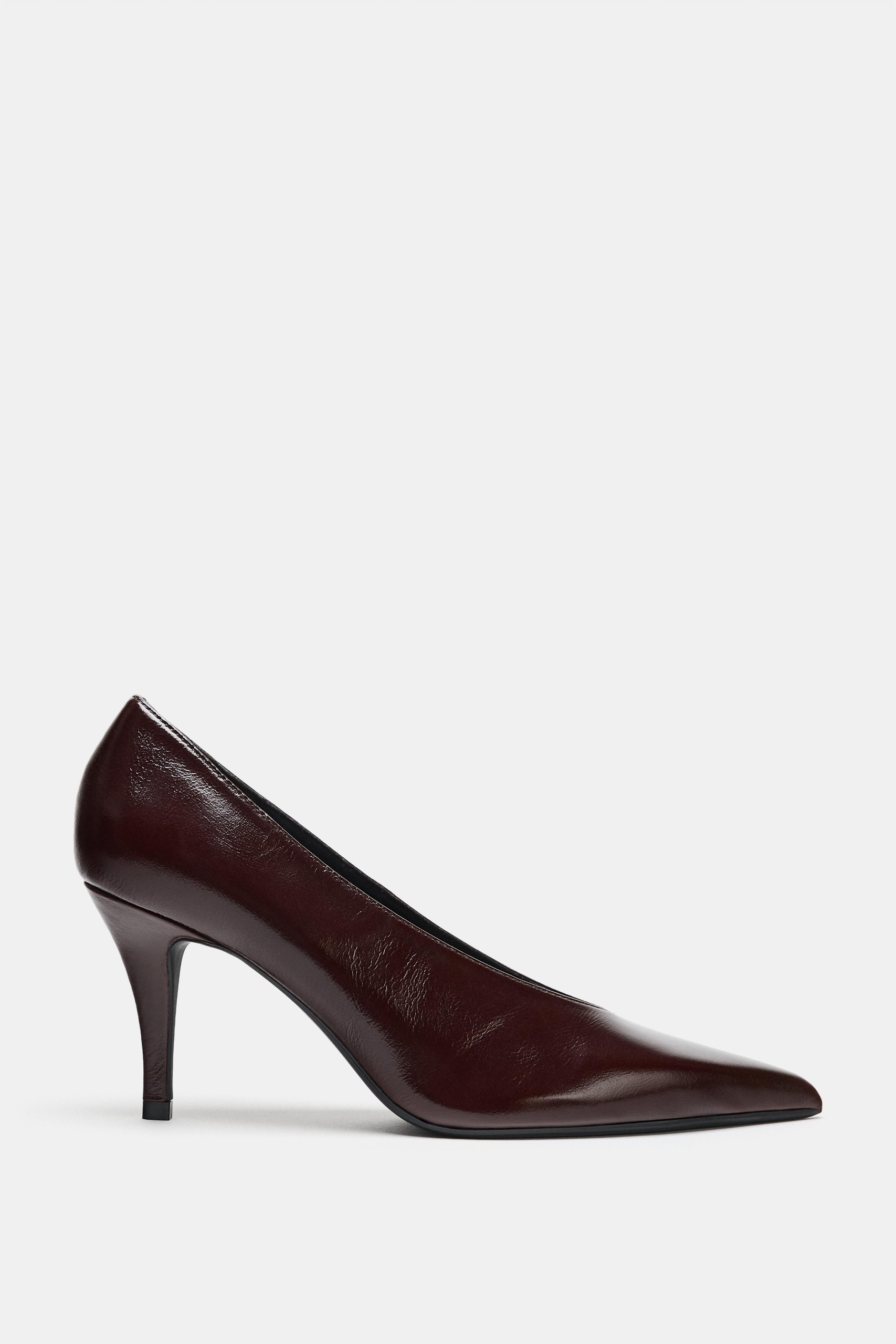 Leather Heels - Brown - 5