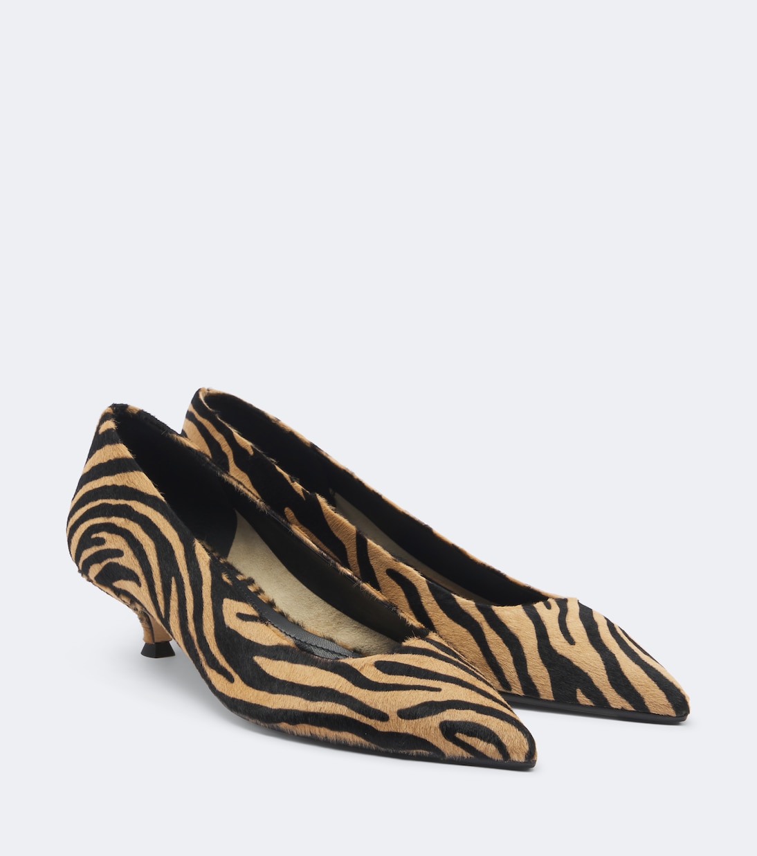 Cari Tiger-Print Calf Hair Pumps