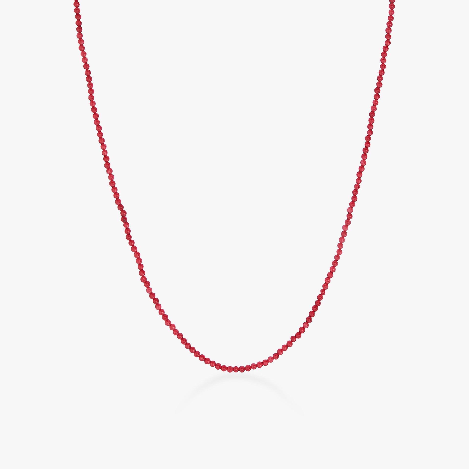 Beaded Chain - Gold / Red Jasper