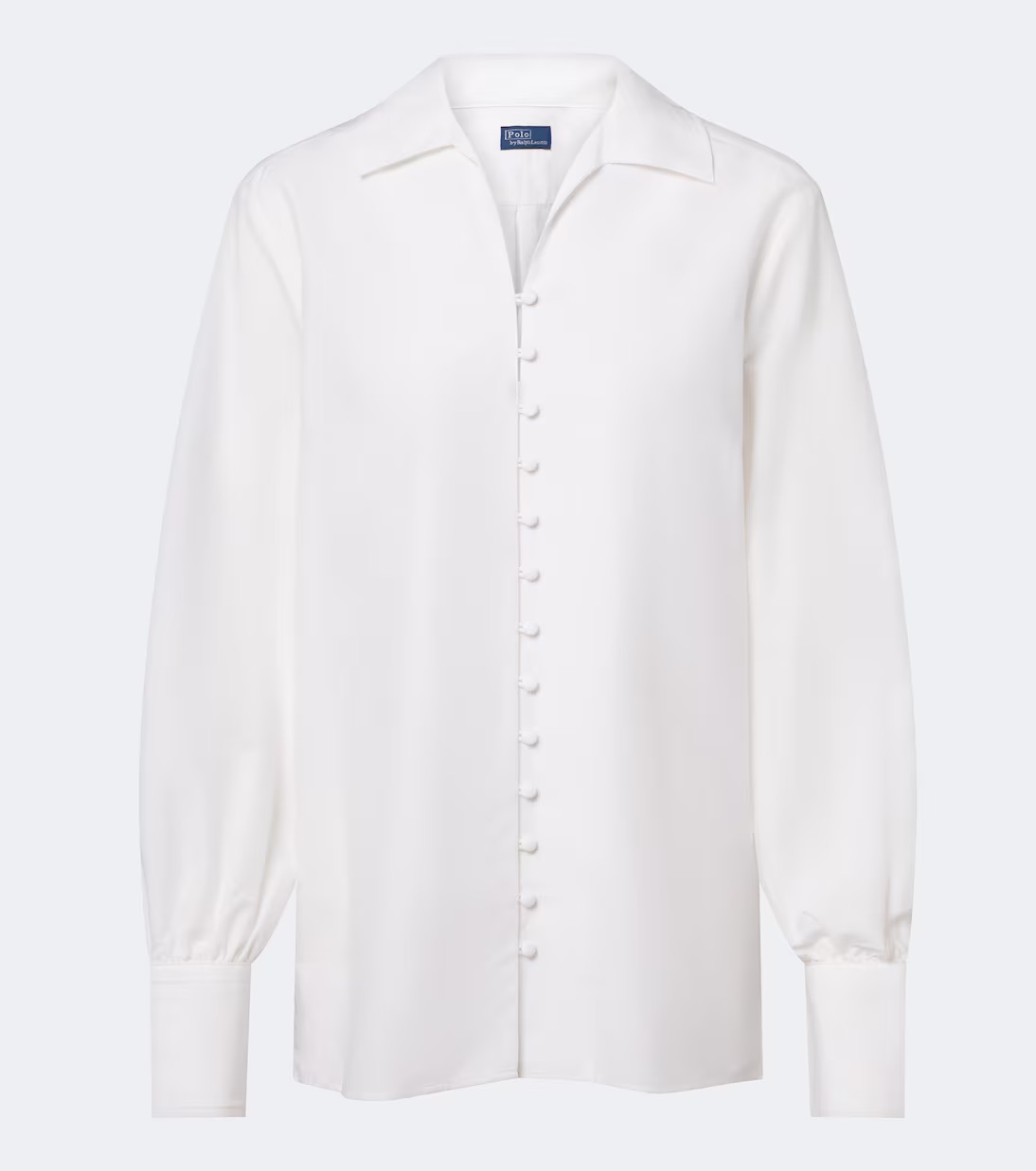 Polol Ralph Lauren Cotton and silk blouse in white